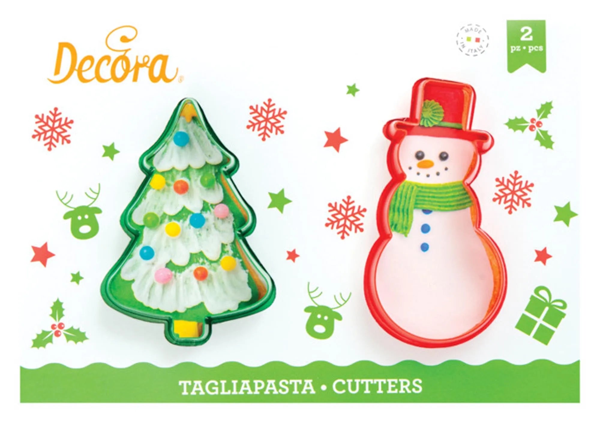 Ausstecher 2er Weihnachtsbaum & Schneemann in  präsentiert im Onlineshop von KAQTU Design AG. Ausstecher ist von DECORA