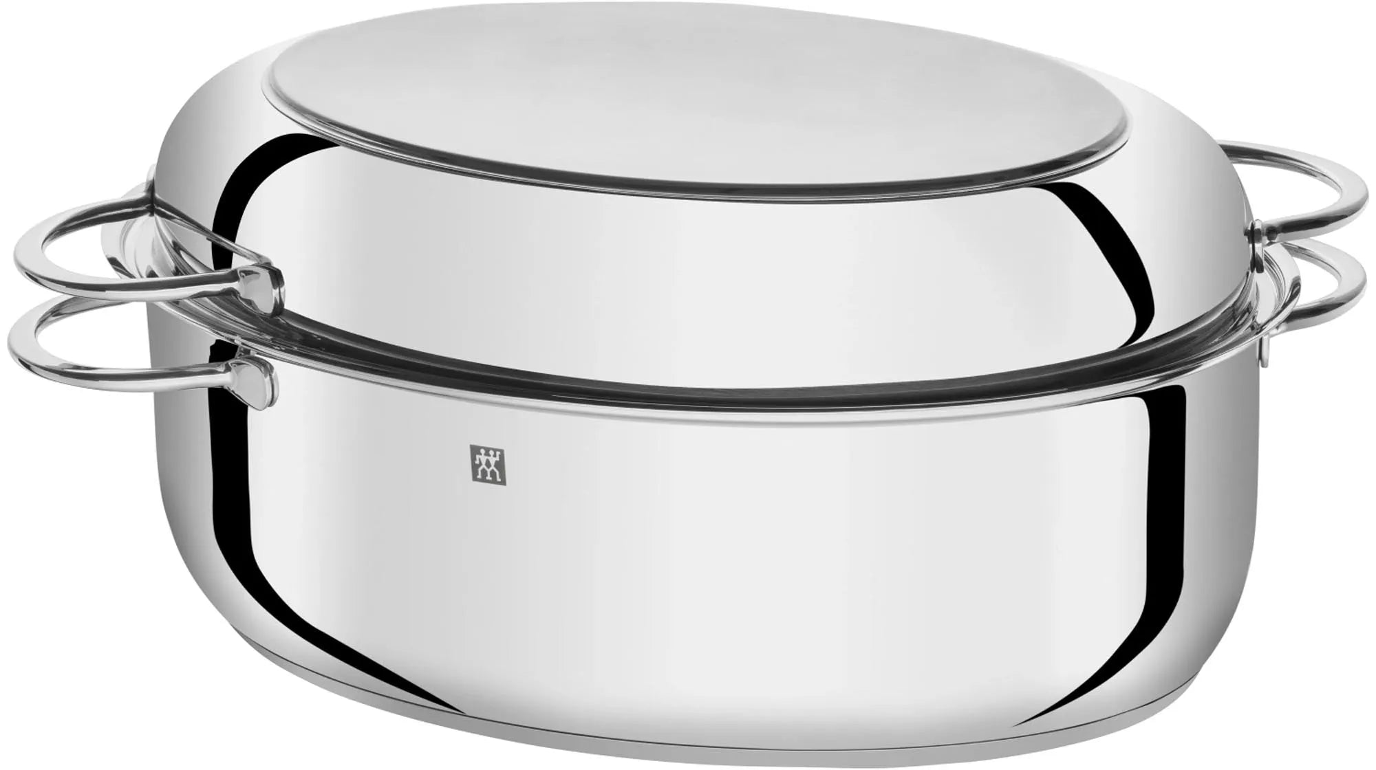 Eleganter 18/10 Edelstahl-Multi-Roaster von Zwilling: Perfekt zum Braten, Schmoren, Grillen. Langlebig, pflegeleicht, spülmaschinengeeignet.