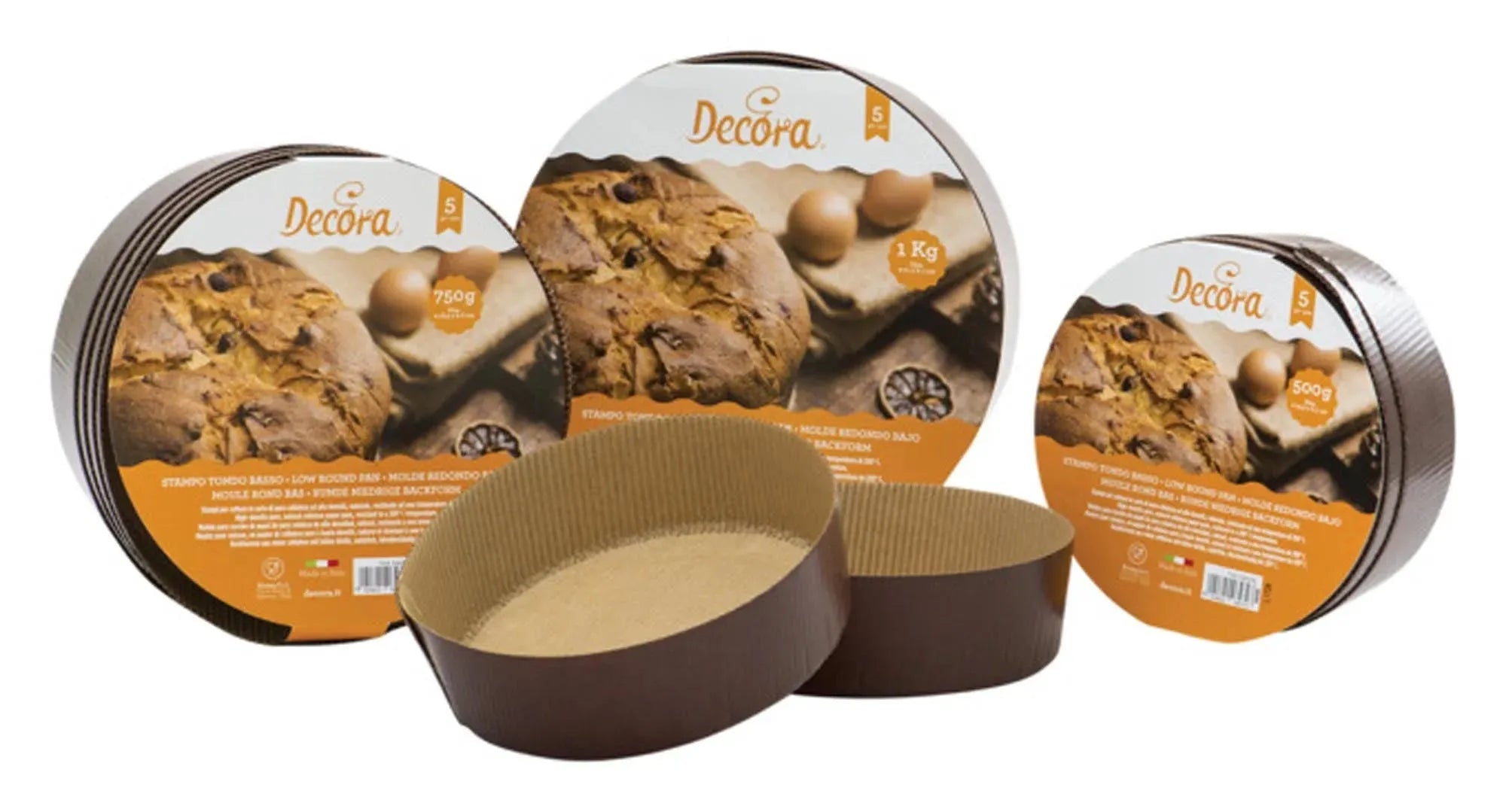 Perfekte Panettone-Formen für köstliche Backkreationen von DECORA.