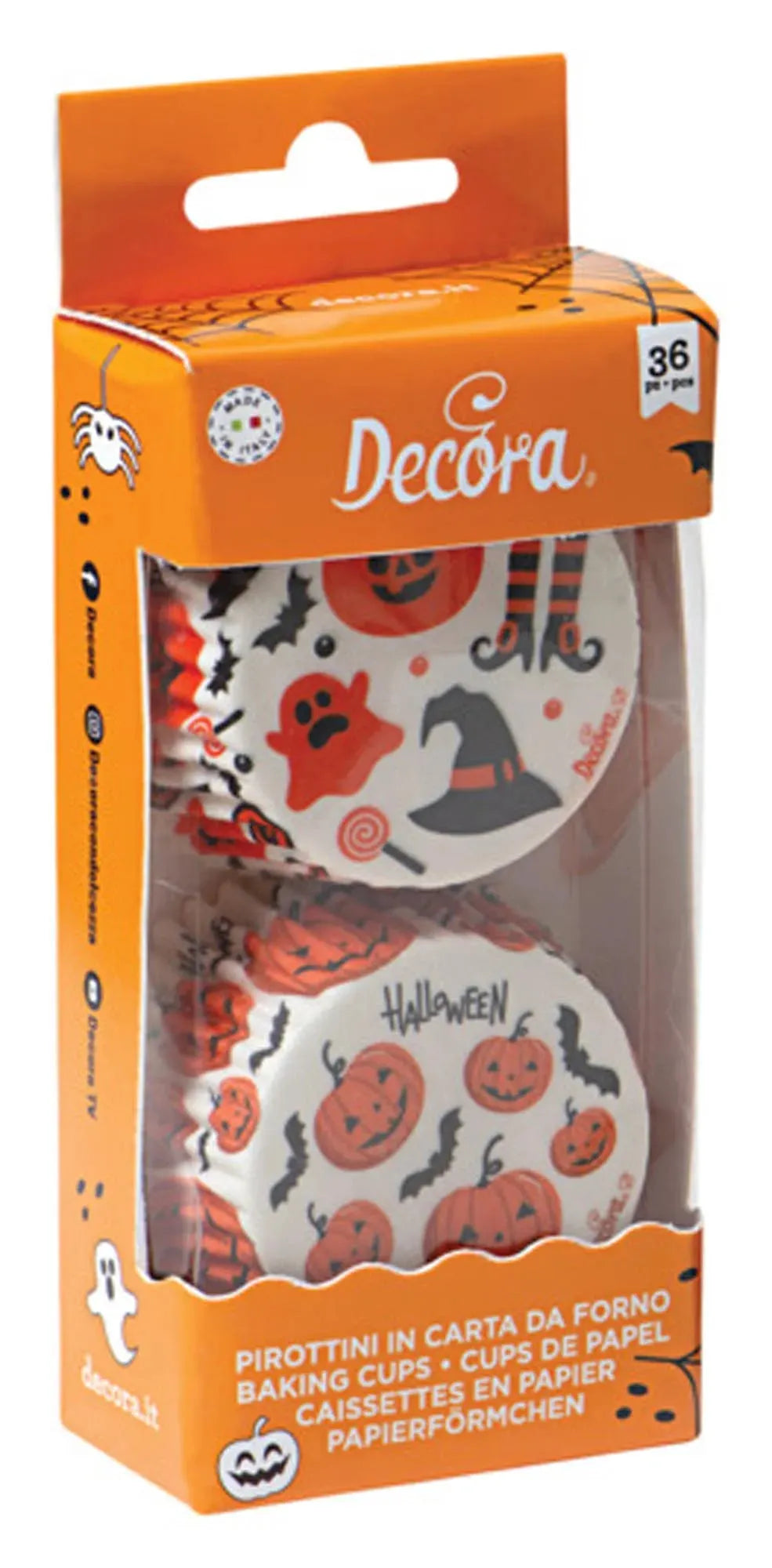 Papier-Backförmchen Halloween 36 Stück ø 5x3.2 cm in  präsentiert im Onlineshop von KAQTU Design AG. Backform / Backblech ist von DECORA