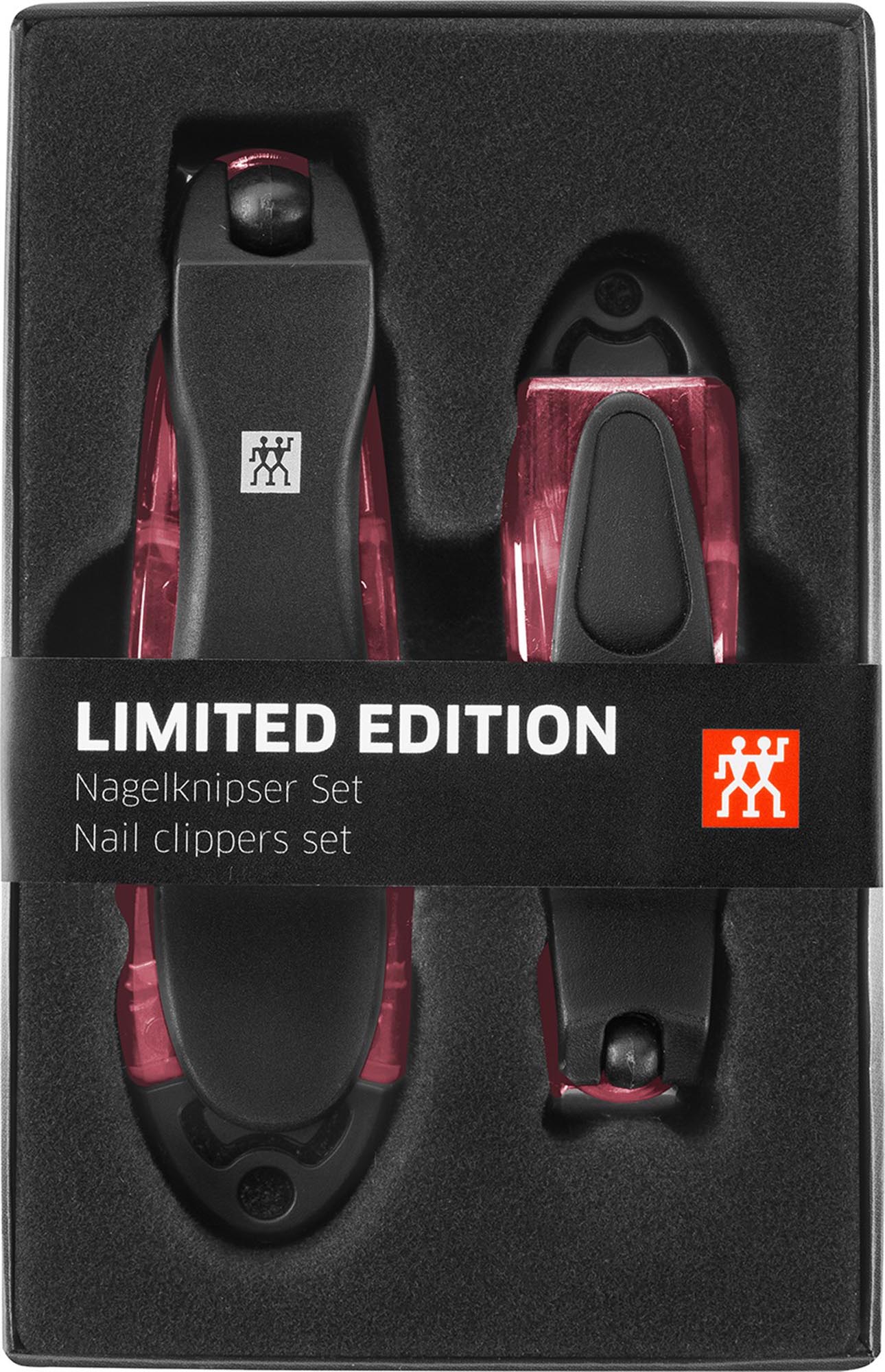 Nagelknipser Set 2-tlg., Rot - KAQTU Design