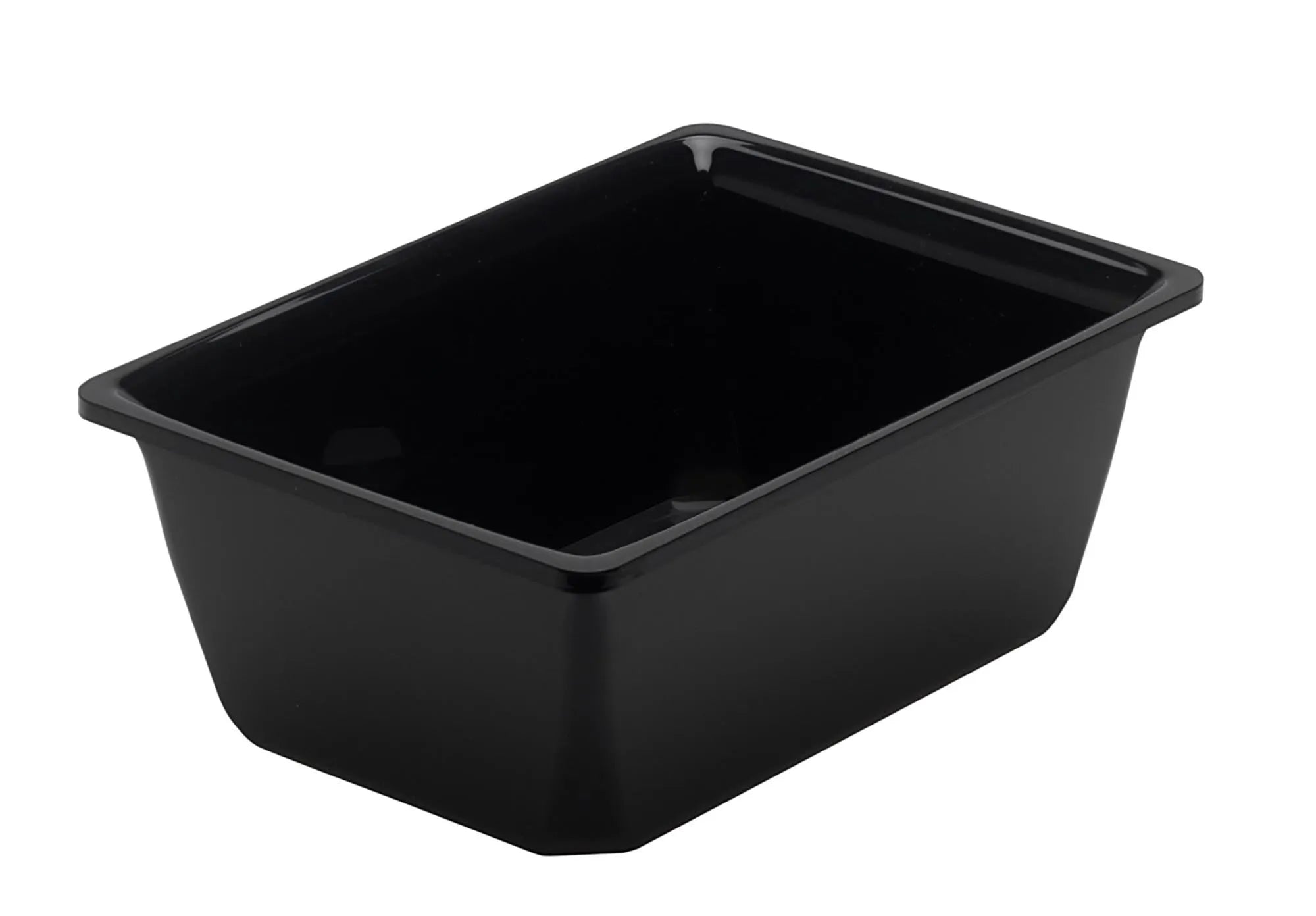 Salatschüssel rechteckig 1lt schwarz 21.5x15.5x8.5cm in Schwarz präsentiert im Onlineshop von KAQTU Design AG. Schüssel ist von Linum