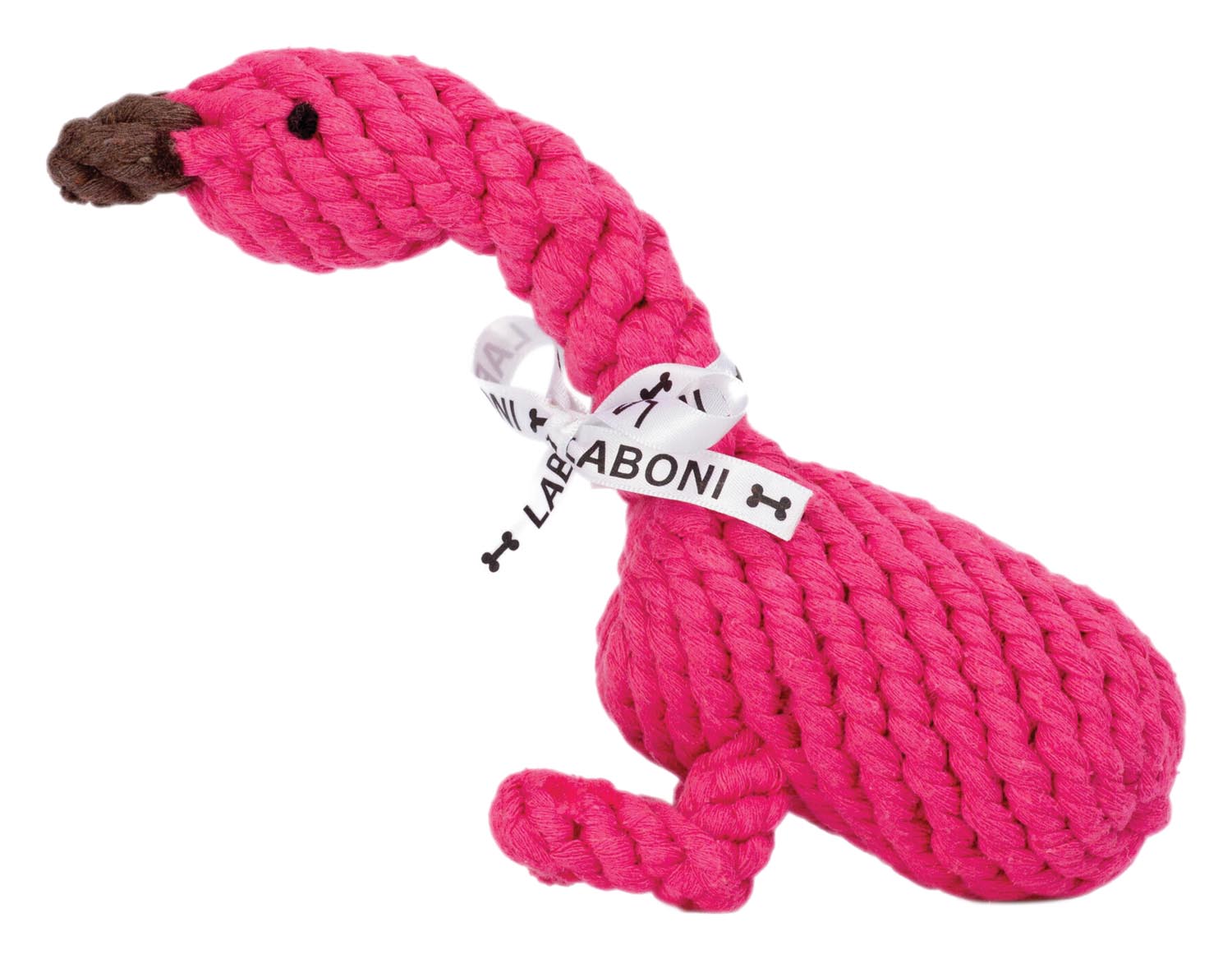 Spielzeug Franzi Flamingo in  präsentiert im Onlineshop von KAQTU Design AG. Hundebedarf ist von Laboni