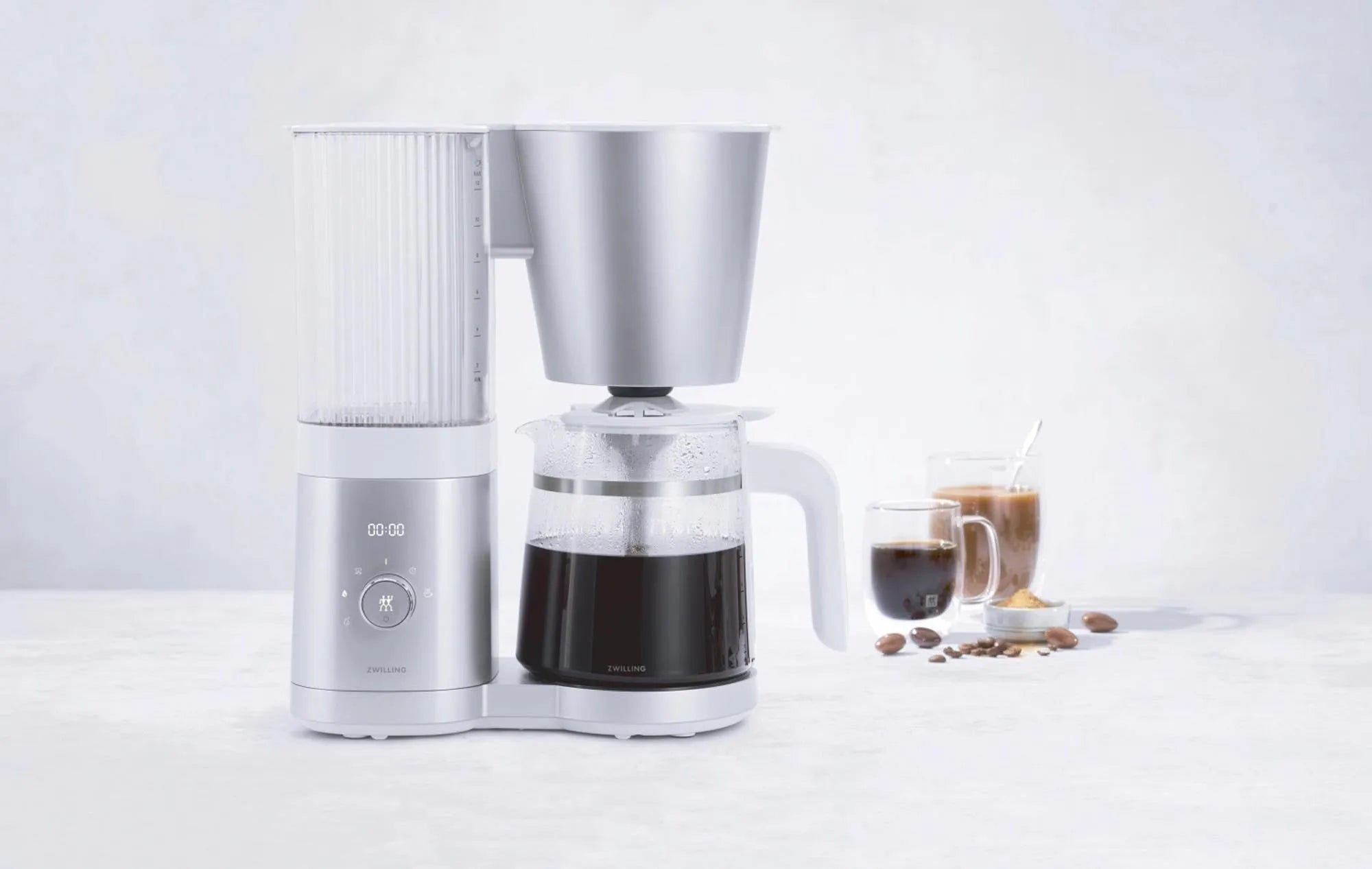 Enfinigy Filterkaffeemaschine silber 1.5l - KAQTU Design