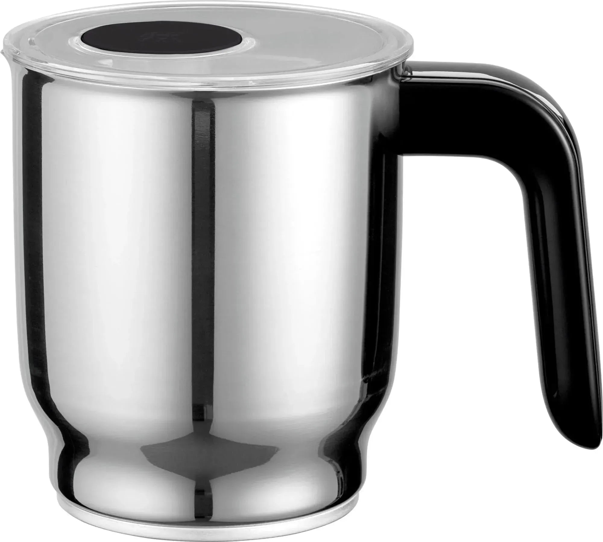 Zwilling Enfinigy: Stilvoller 400ml Milchaufschäumer in Schwarz.