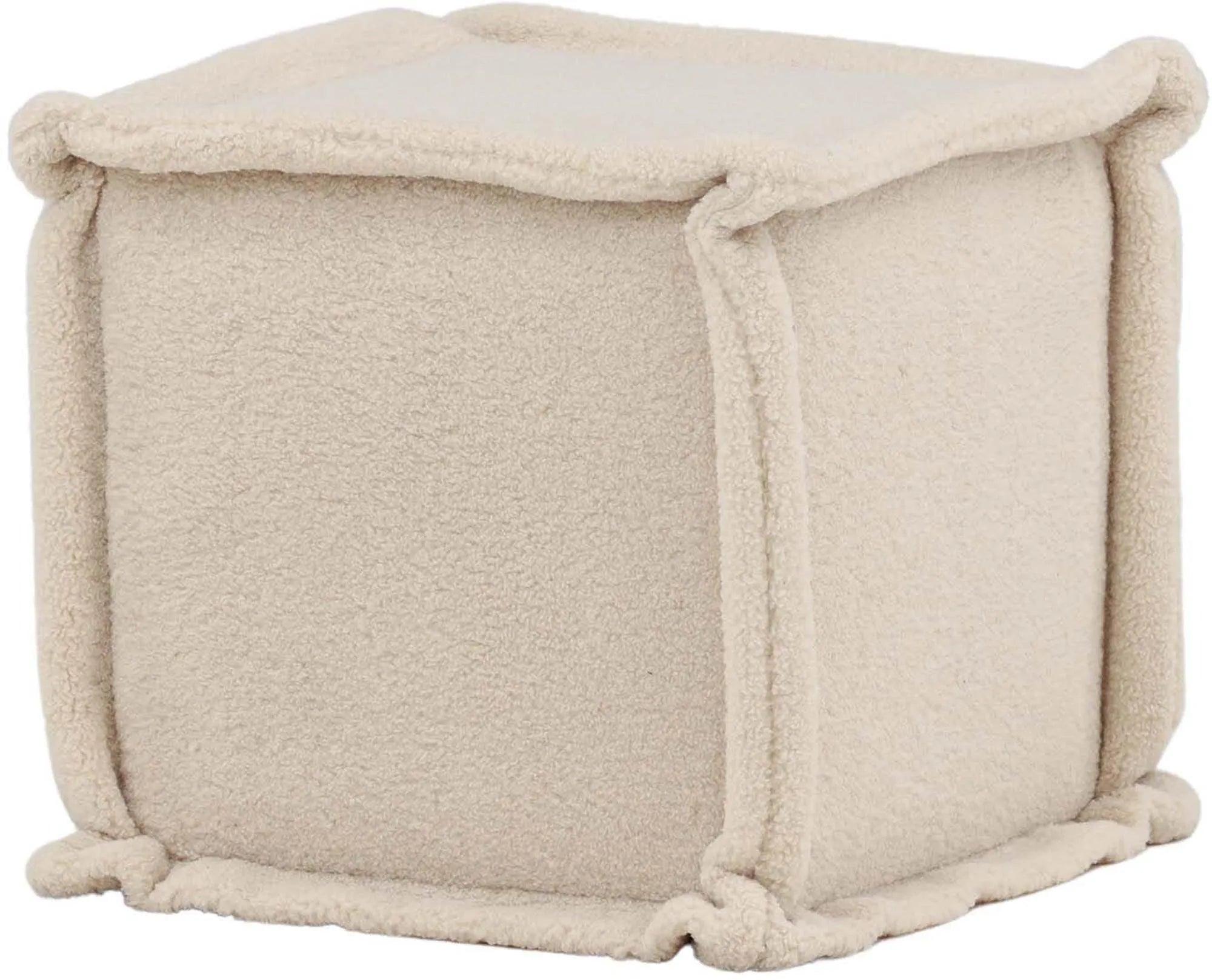 Eleganter Castine Pouf: Vielseitiger Komfort in modernem Beige.