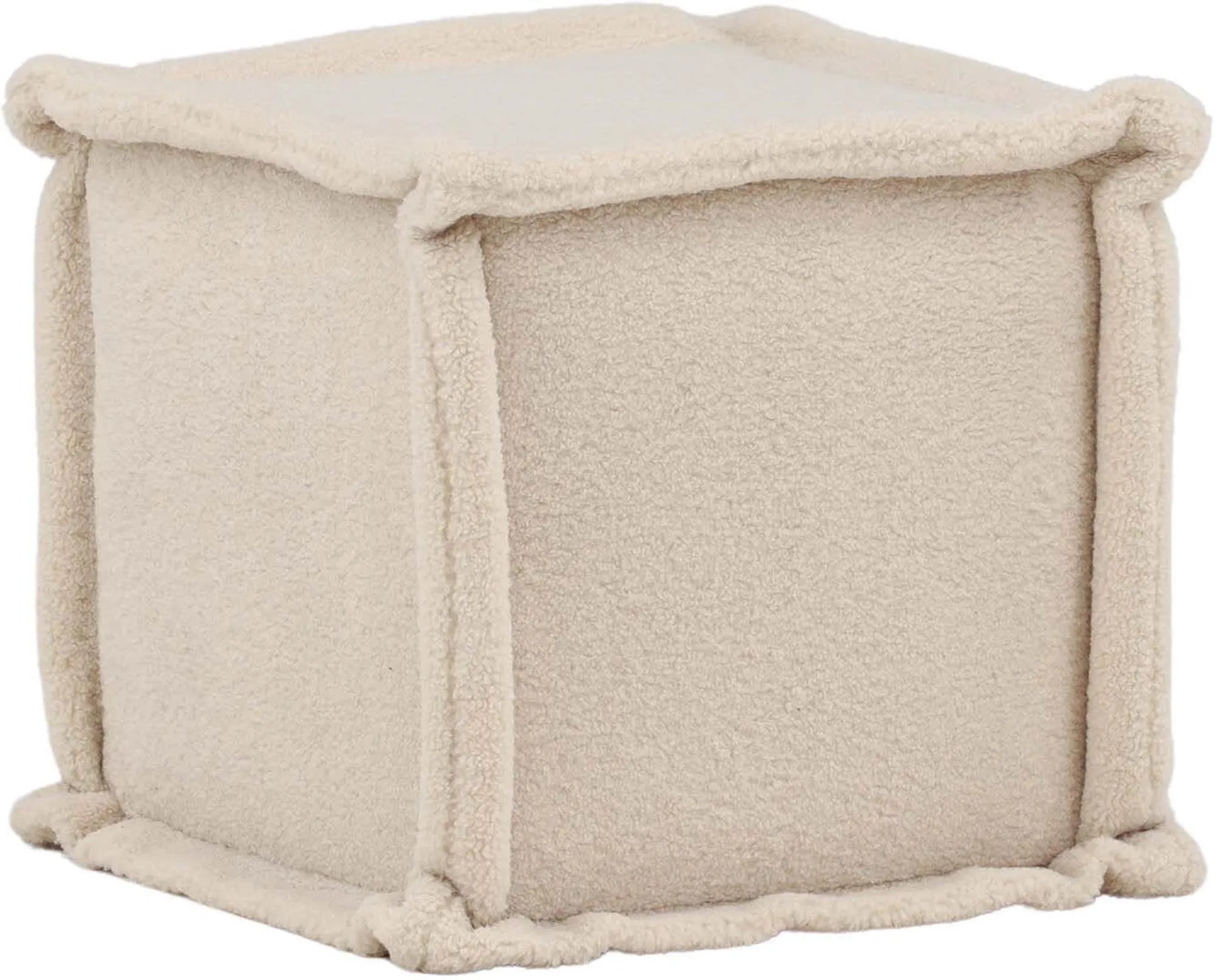 Stilvoller Castine Pouf: Modernes Design trifft auf beigen Komfort.