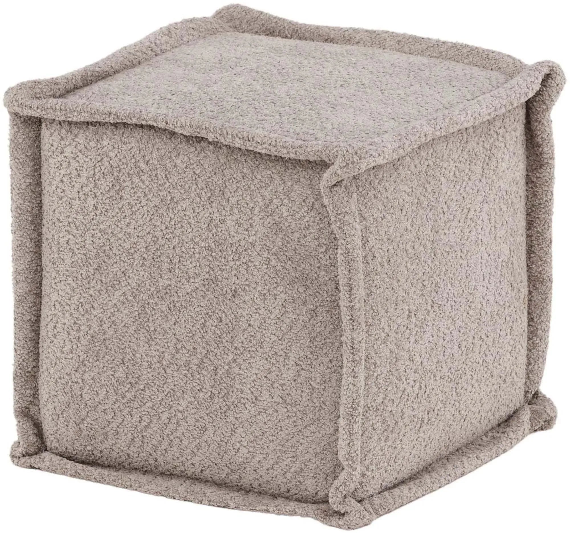 Eleganter Pouf Castine von Venture Home in modernem Beige-Ton.