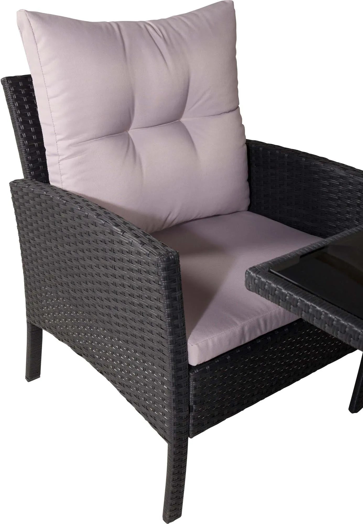 Knock Sofa Outdoorset 120cm in Schwarz präsentiert im Onlineshop von KAQTU Design AG. Loungeset ist von Venture Home