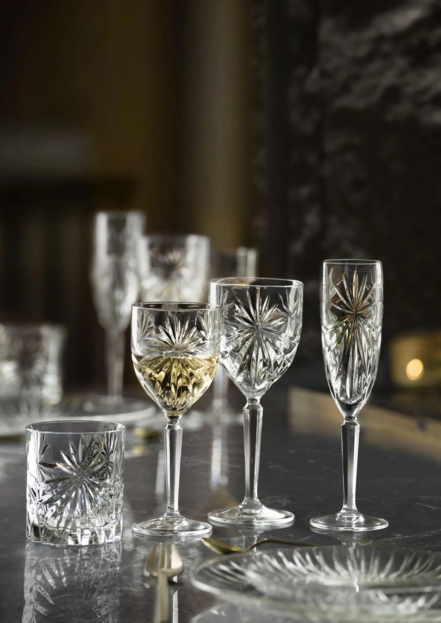 Elegante RCR Melodia Tumbler, 6er Set, 24cl, stilvolles Design.