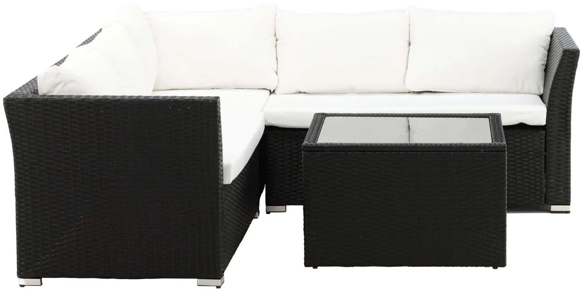 Haiti Ecksofa Outdoorset 70cm in Schwarz präsentiert im Onlineshop von KAQTU Design AG. Loungeset ist von Venture Home