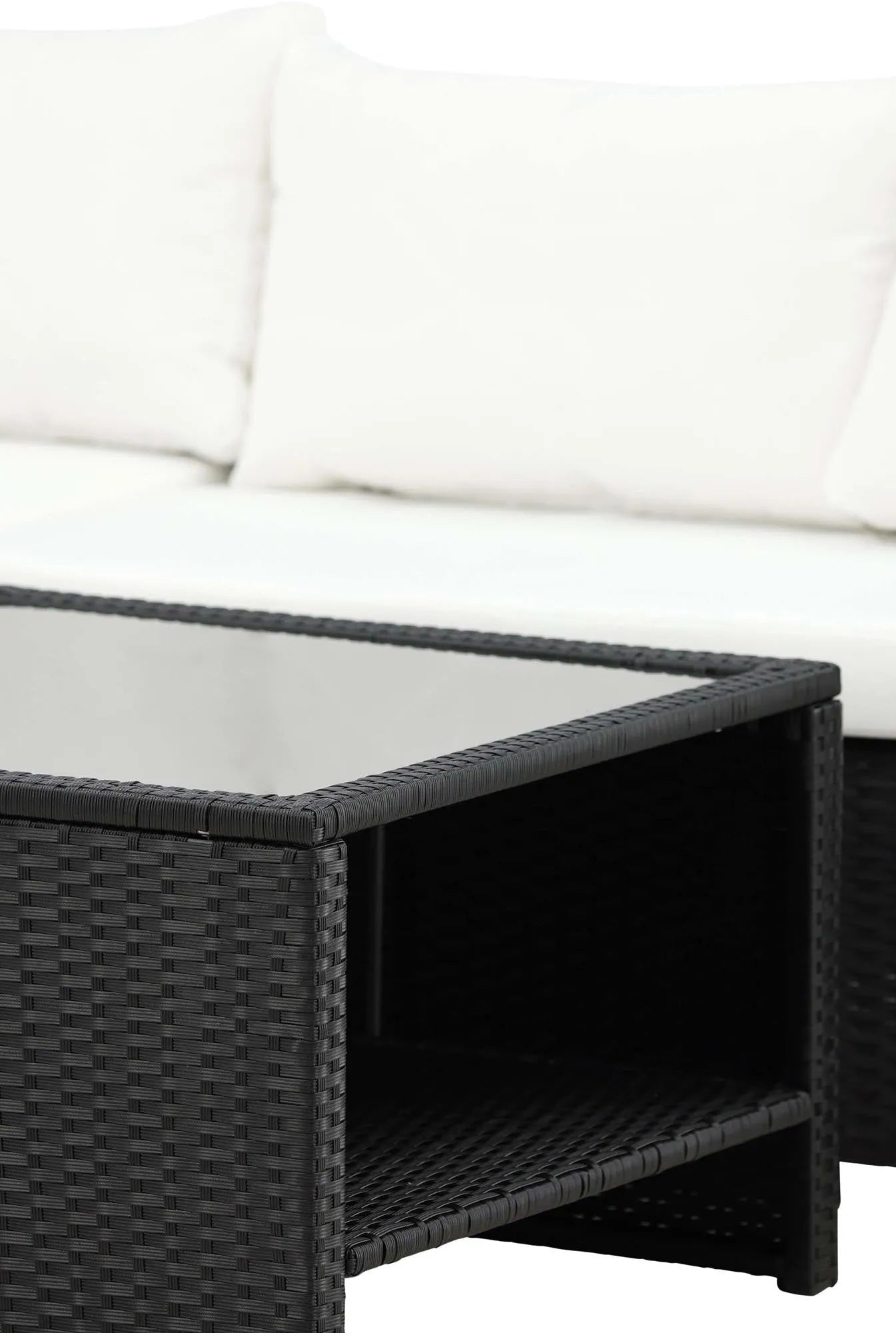 Haiti Ecksofa Outdoorset 70cm in Schwarz präsentiert im Onlineshop von KAQTU Design AG. Loungeset ist von Venture Home