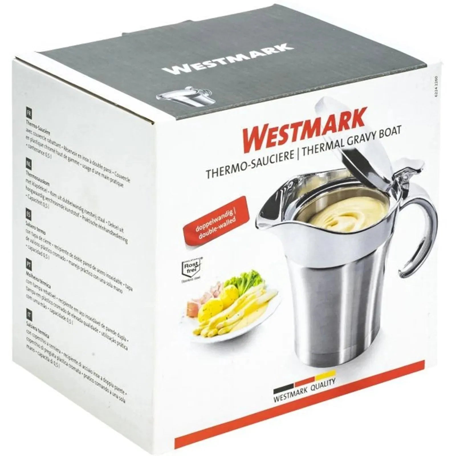 Elegante Thermo-Sauciere von Westmark für warme Saucen, 0,5 l.