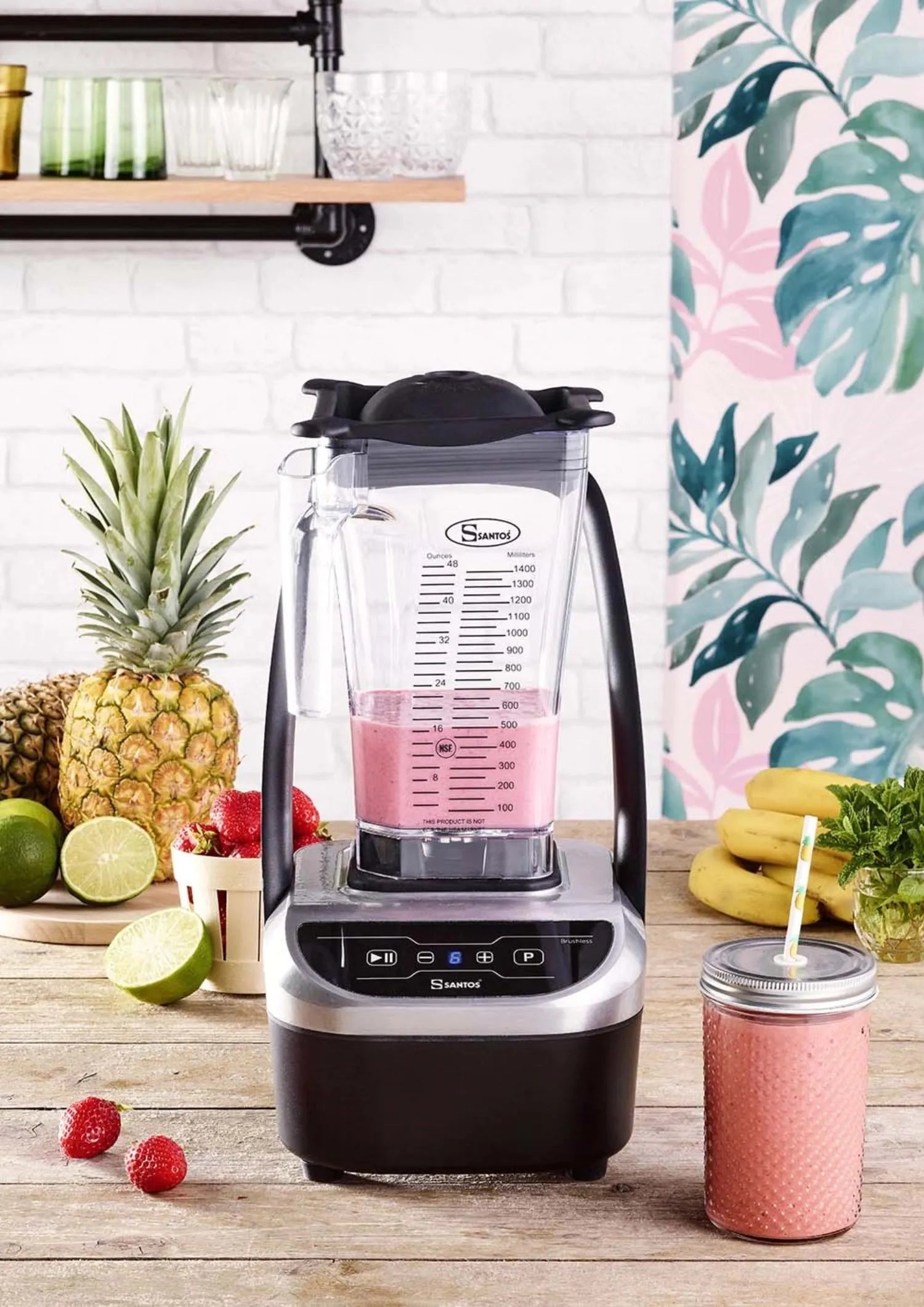 Leistungsstarker Santos Blender: Kompakt, leise, ideal für Smoothies.