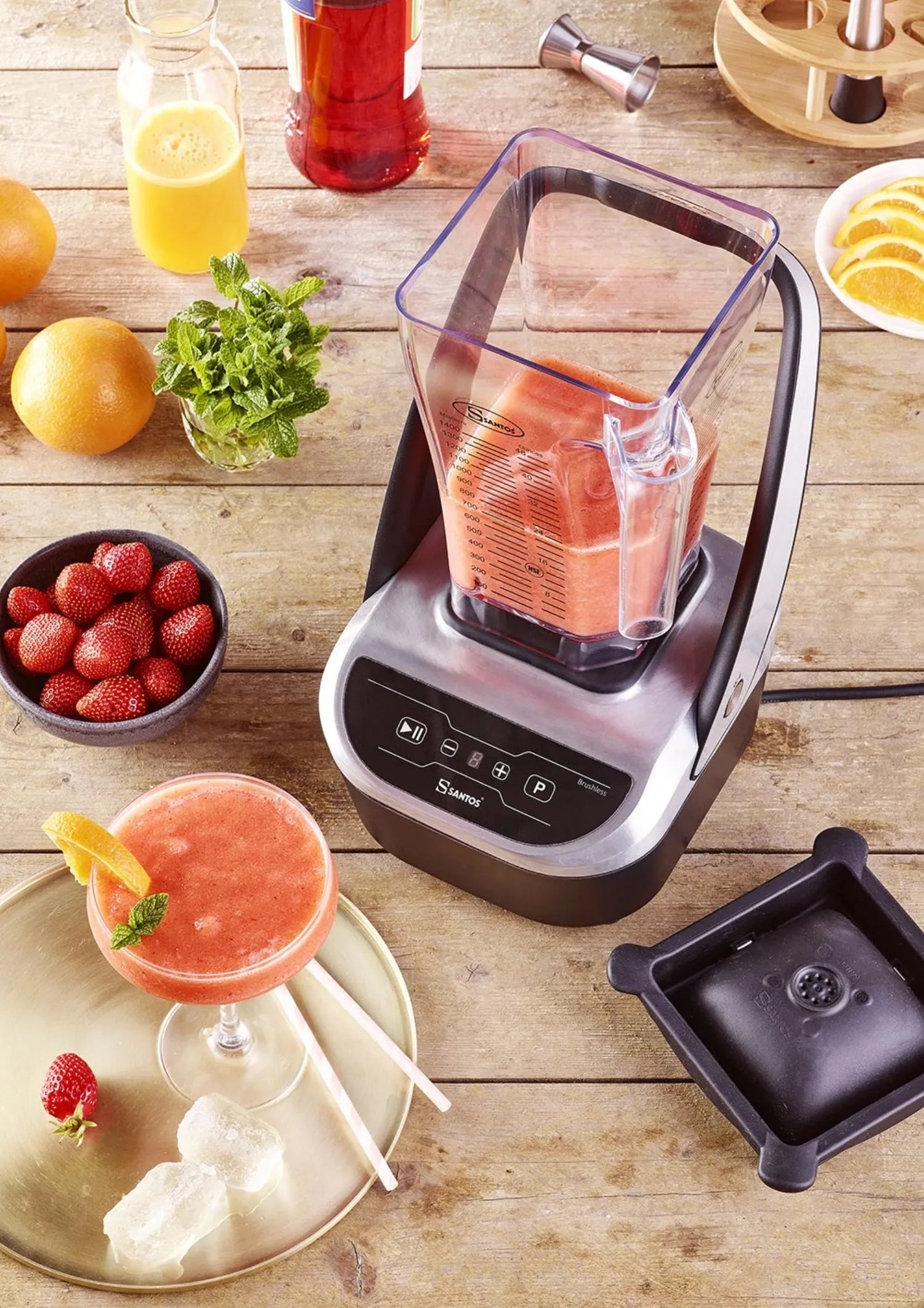 Kompakter Santos Standmixer: Effizient, leise, ideal für Smoothies.