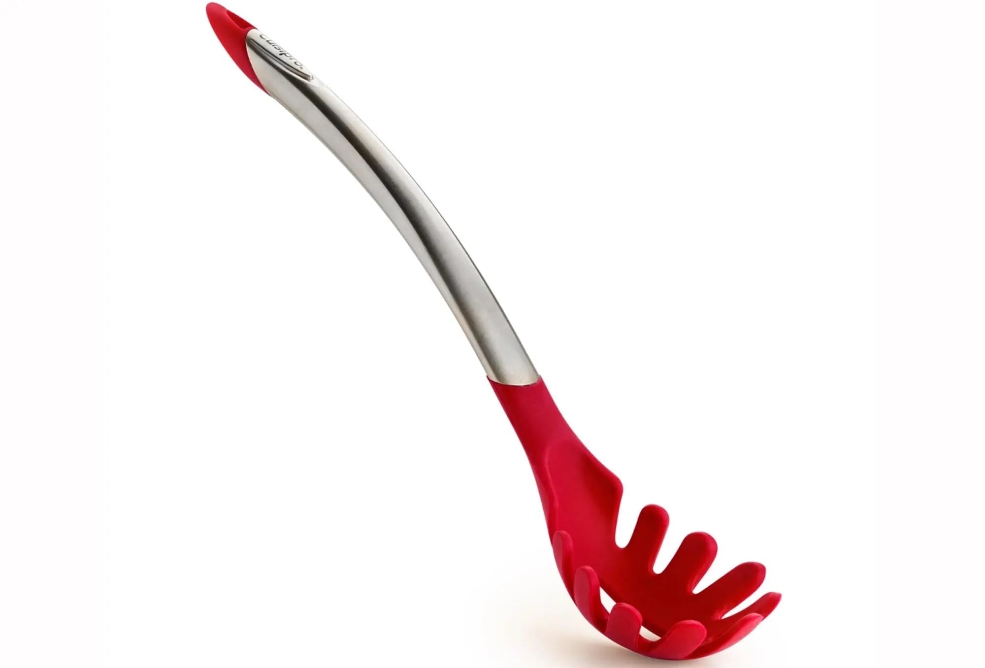 Spaghettilöffel 31cm Edelstahl/Kunststoff Rot - KAQTU Design