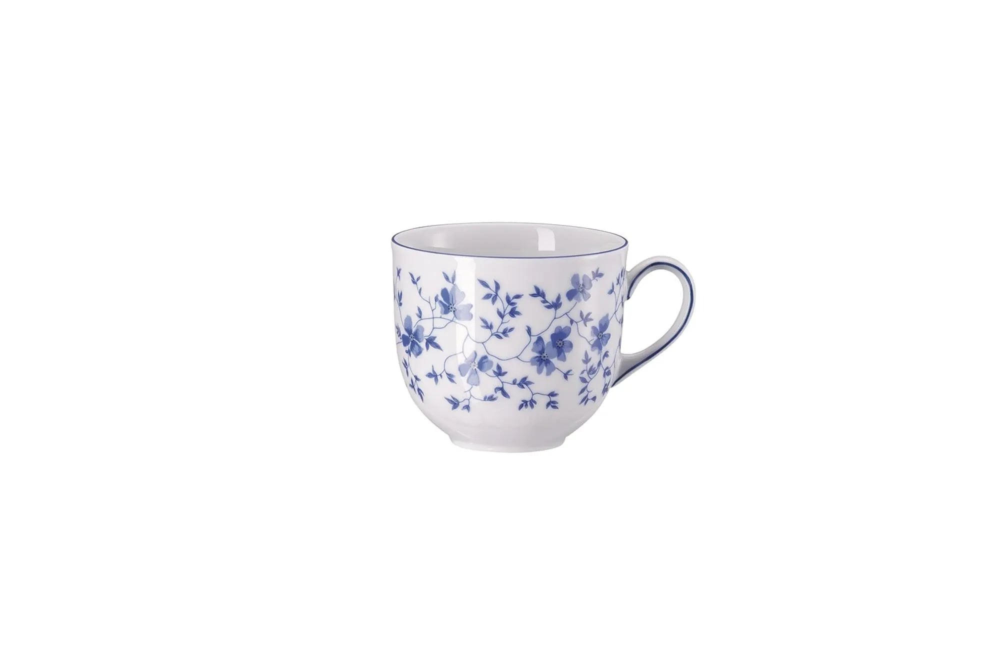 Elegante Blaublüten Kaffeetasse 0.21L von Arzberg, aus hochwertigem Porzellan, spülmaschinenfest, zeitloser Stil.