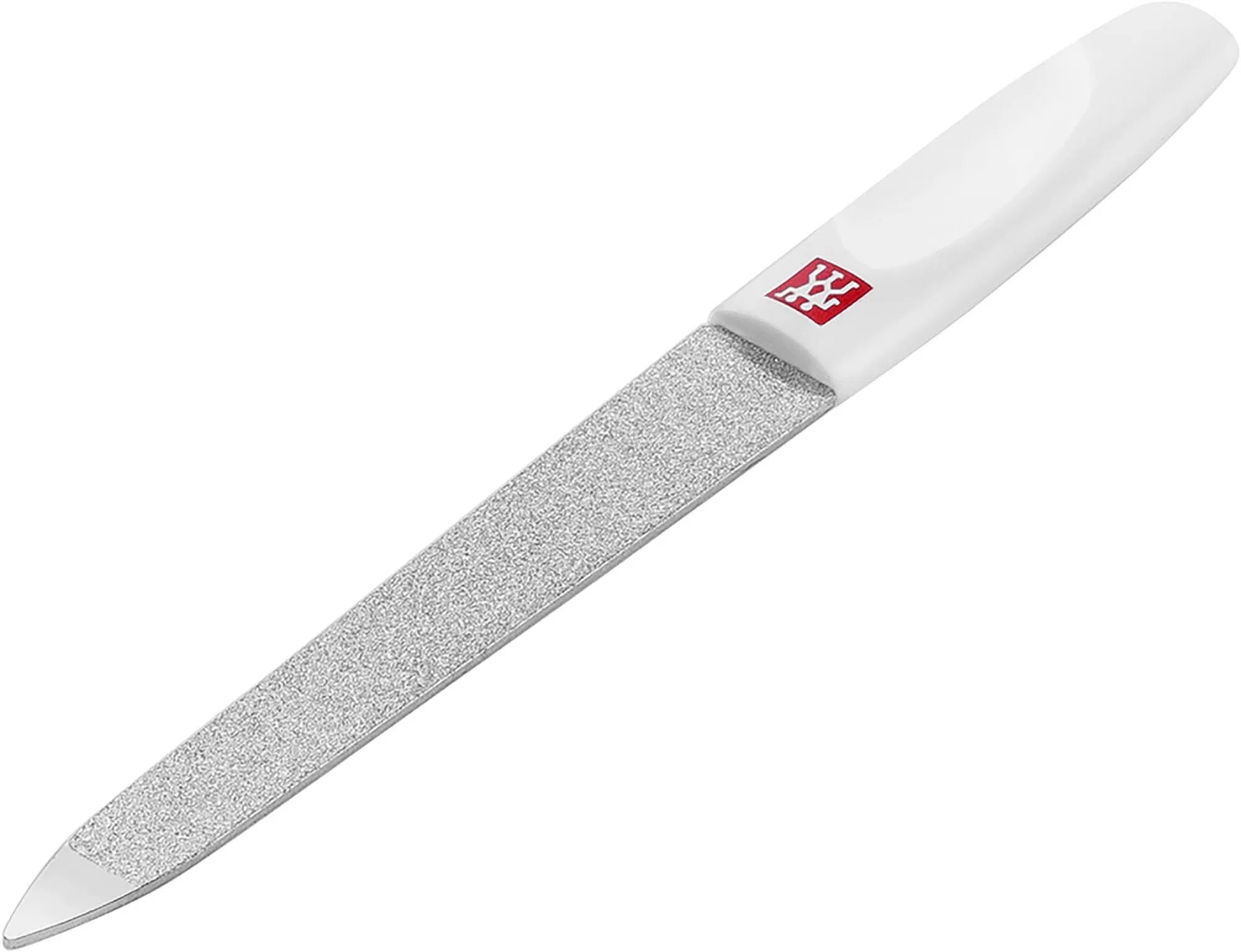 Zwilling Twin Classic Saphirfeile, 90mm, eleganter weißer Griff.