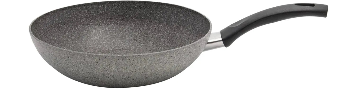 Der Ballarini Cortina Granitium Wok (28 cm) bietet exzellente Wärmeleitung und langlebige Antihaftbeschichtung, ideal für vielseitiges Kochen.