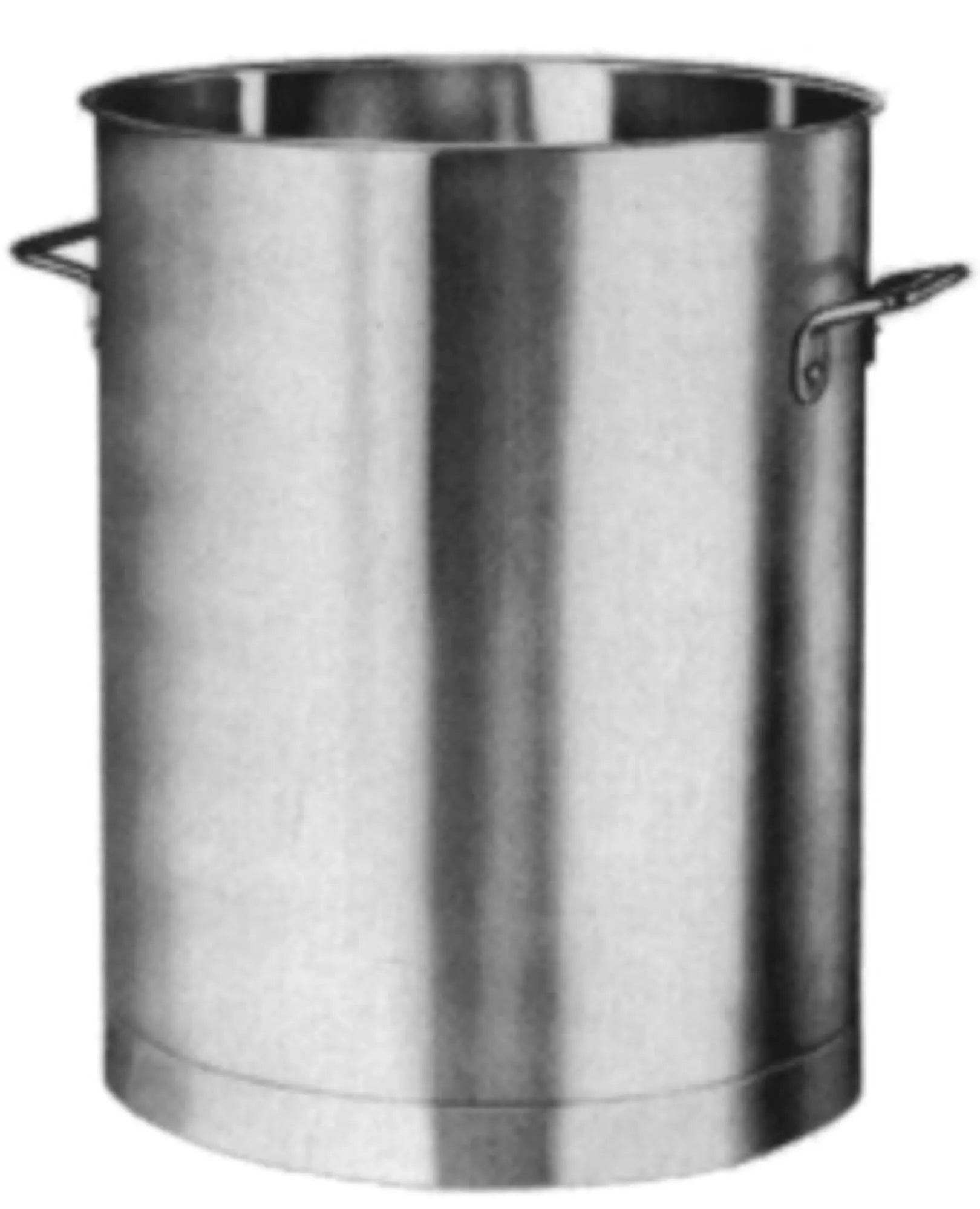 Robuster 30L Edelstahlbehälter von Amsta, 30cm Ø, 45,5cm hoch, ideal für Küche & Haushalt, langlebig, pflegeleicht, ohne Deckel.