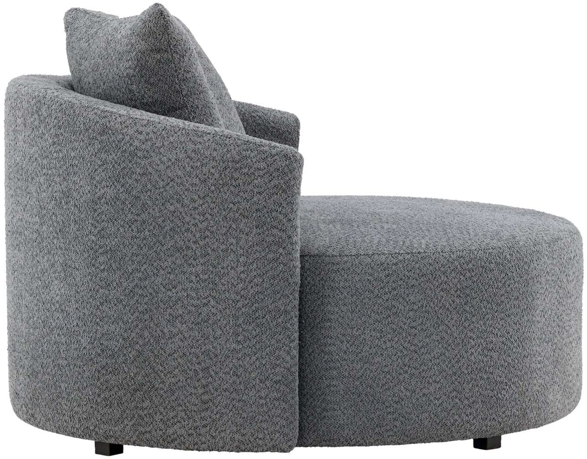 Kelso 2-Sitzer Sofa in weißem Teddystoff mit Kissen