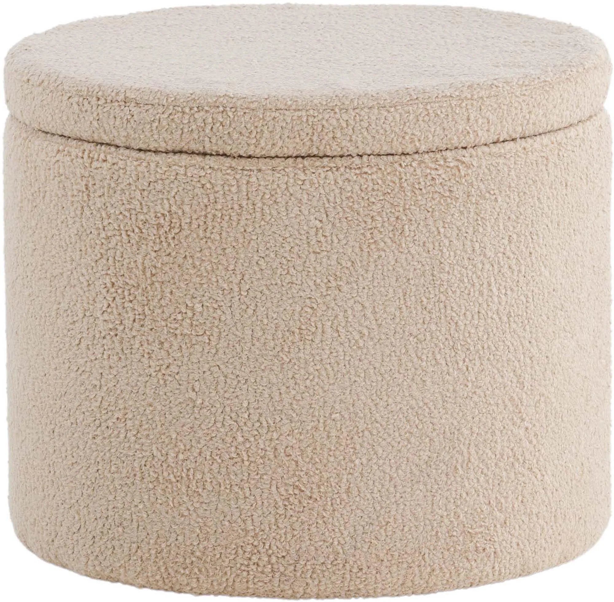 Eleganter Dunken Ottoman in Beige von Venture Home für Ihr Zuhause.