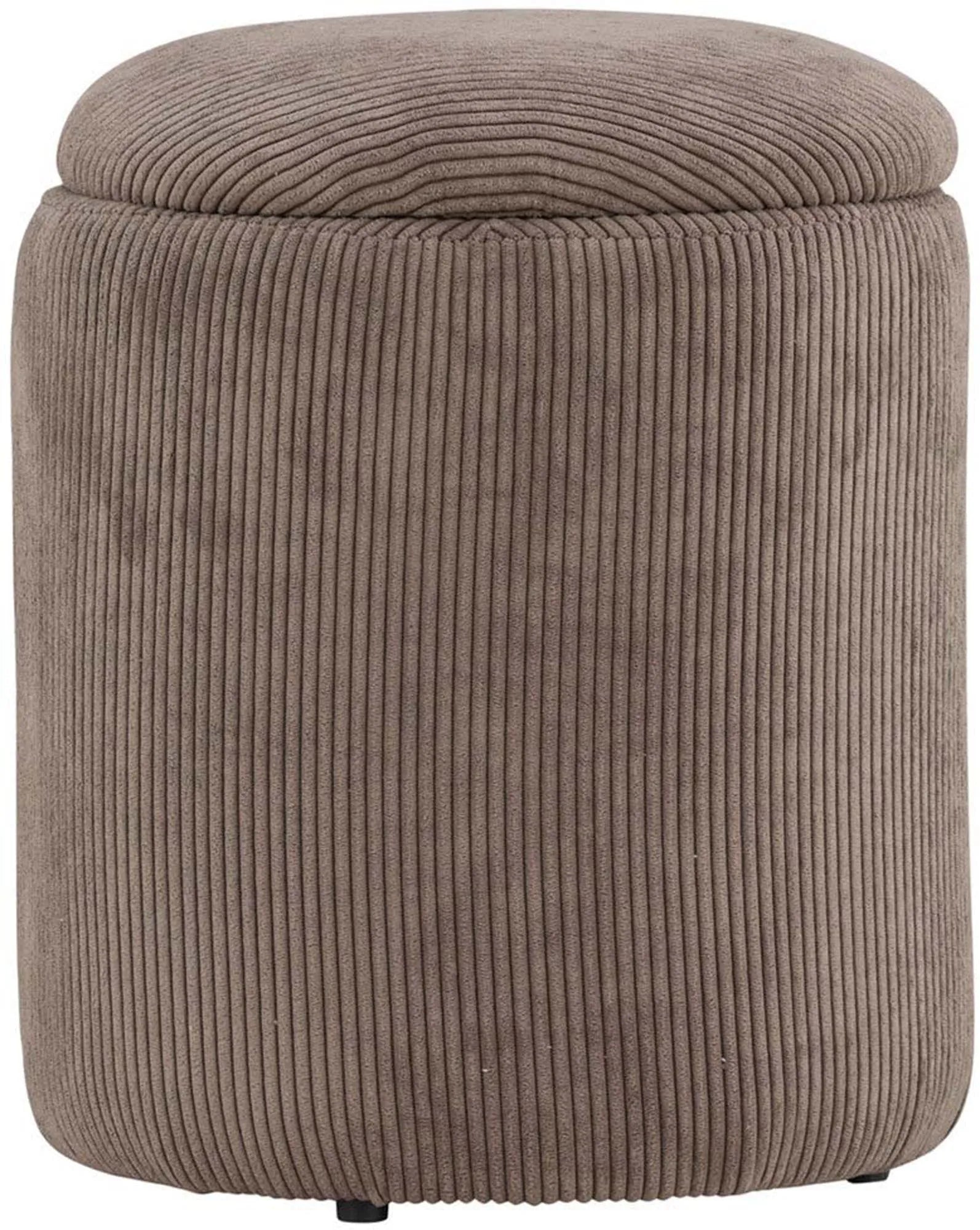 Stilvoller Limpen Pouf aus Leinen, perfekt für jedes Wohnzimmer.