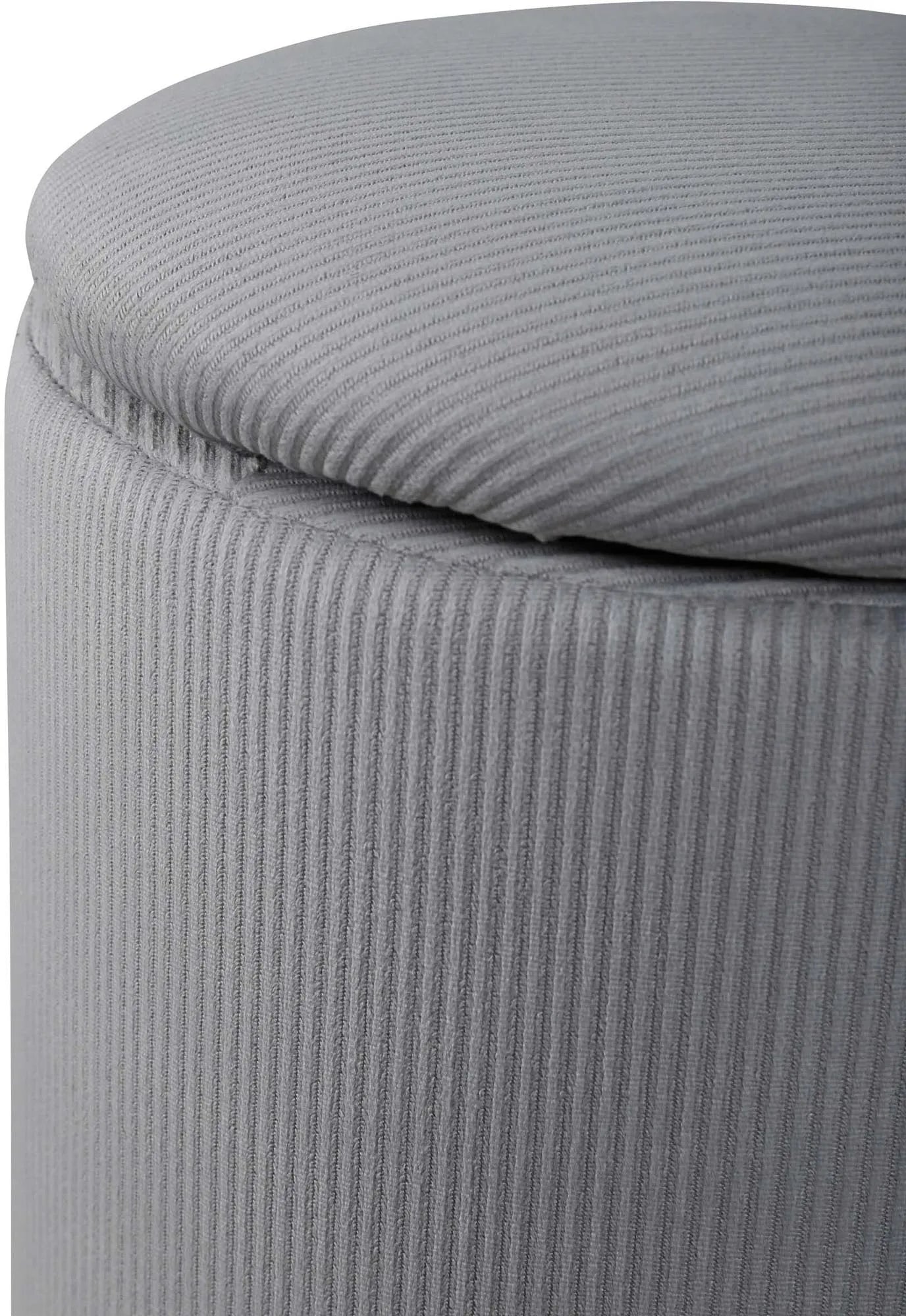 Eleganter Limpen Pouf von Venture Home für stilvolle Akzente.