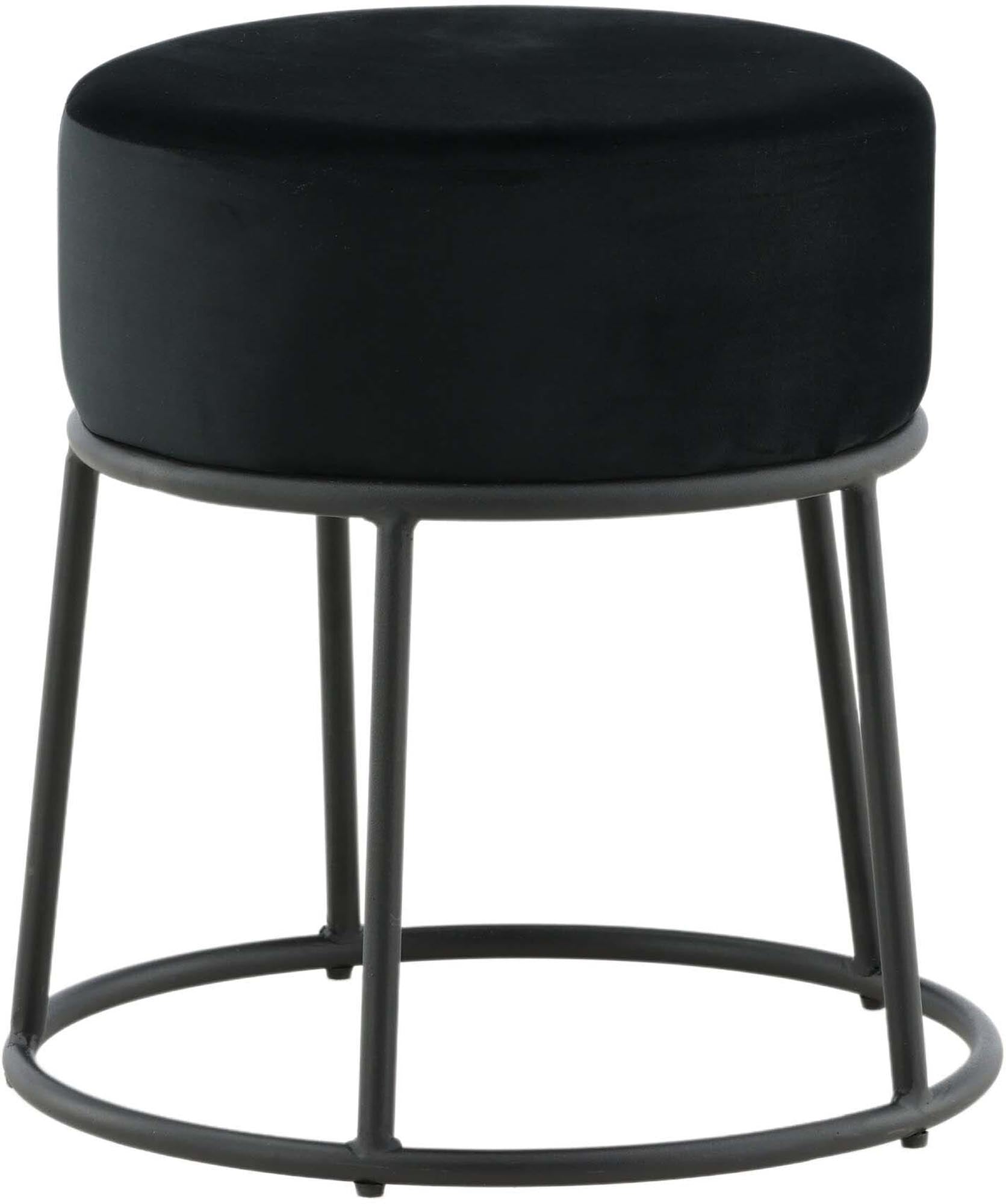 Petra Ottoman / Pouf in Schwarz präsentiert im Onlineshop von KAQTU Design AG. Pouf ist von Venture Home