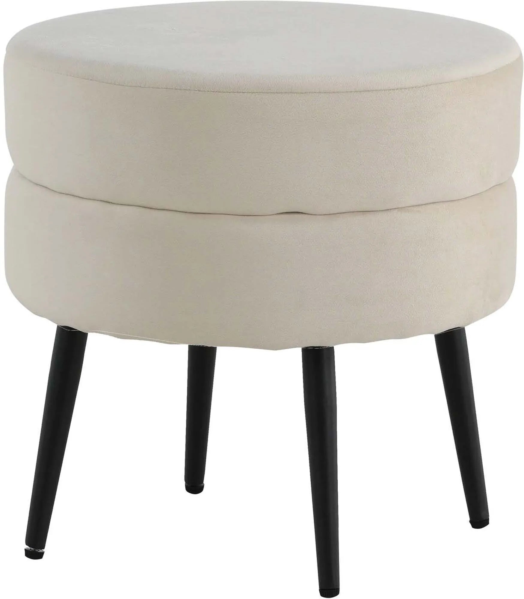 Eleganter Pot Ottoman in Beige für zeitlose Wohnkultur von Venture Home.