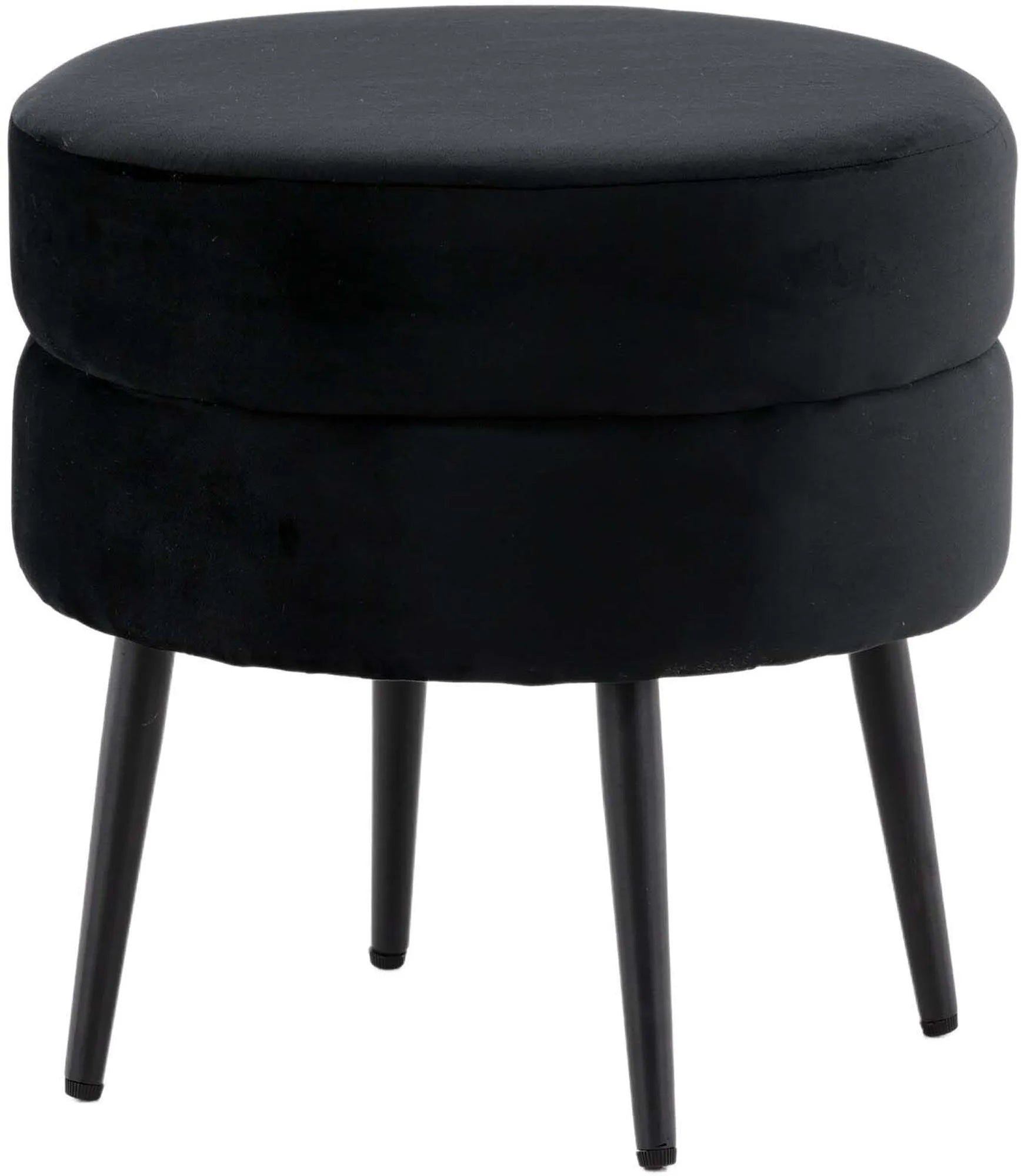 Eleganter Pot Ottoman in Beige von Venture Home für modernes Wohnen.