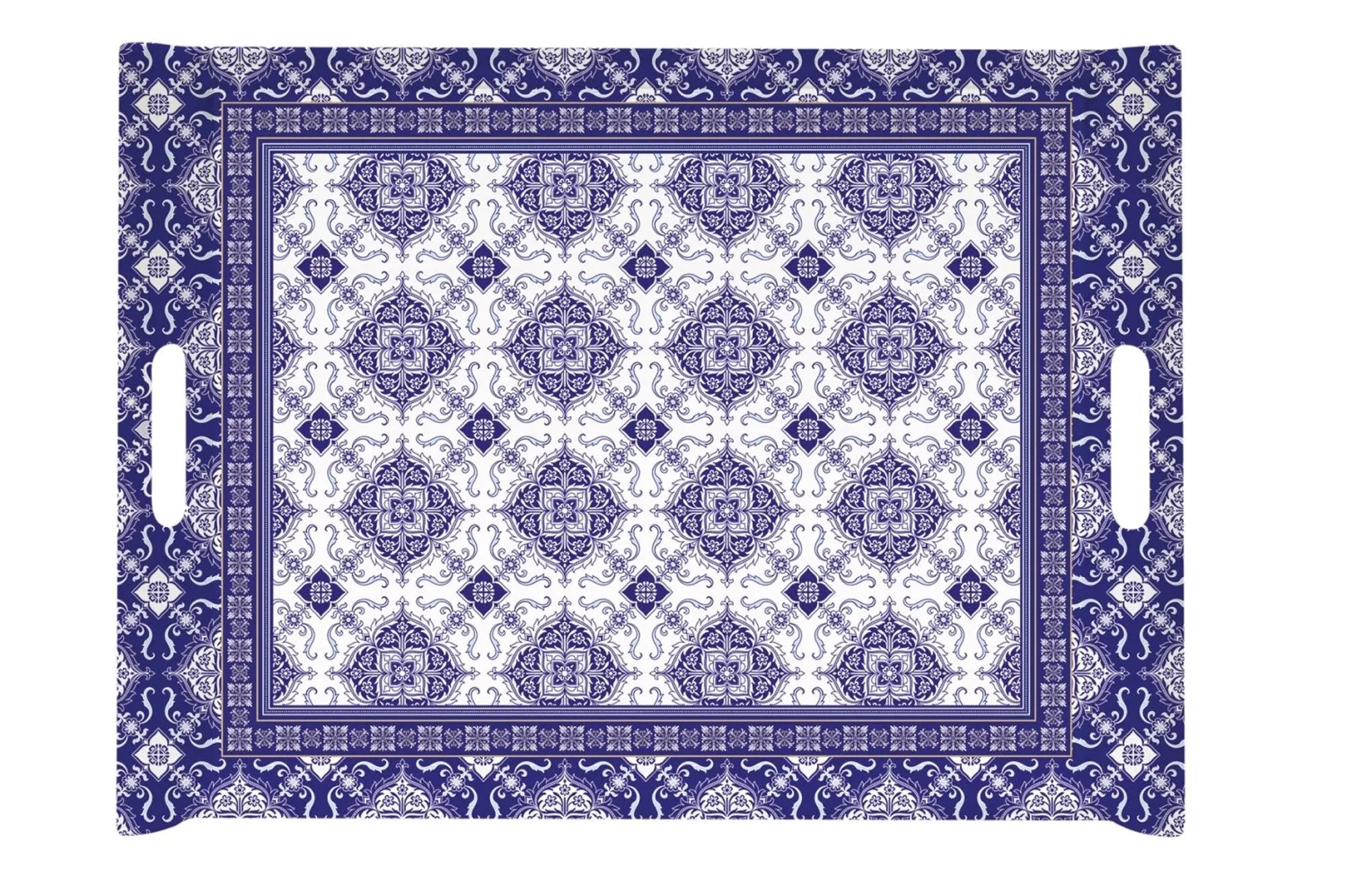 Art Around the World Azulejo Tablett m. Griffen 52x37cm - KAQTU Design