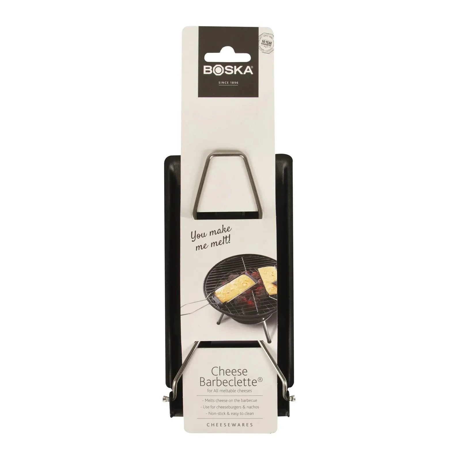 Cheese Barbeclette® schwarz Edelst. Plastik Stahl 270x90x10 - KAQTU Design