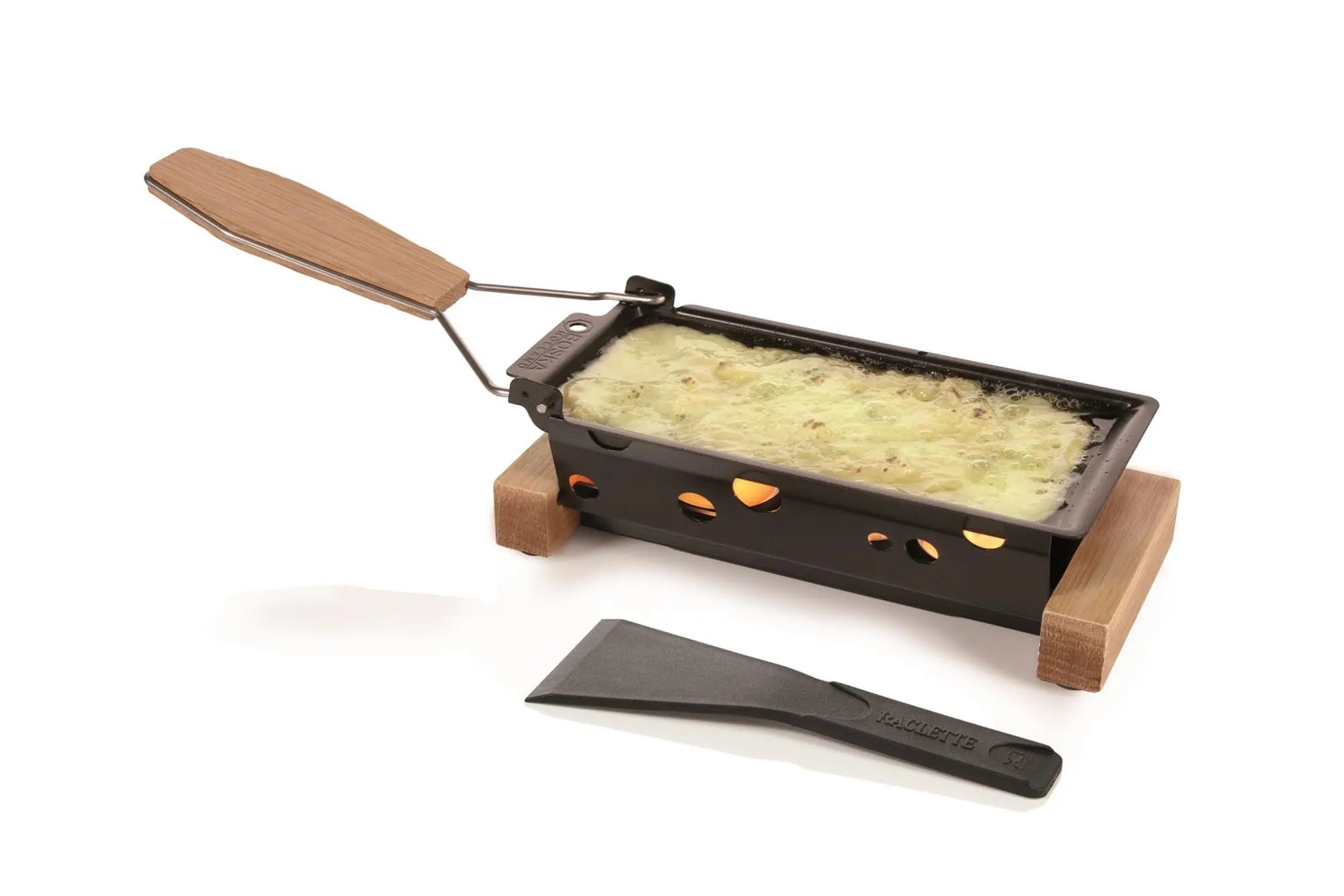 Partyclette® ToGo Oslo: Mobiles Raclette-Erlebnis aus Eiche.