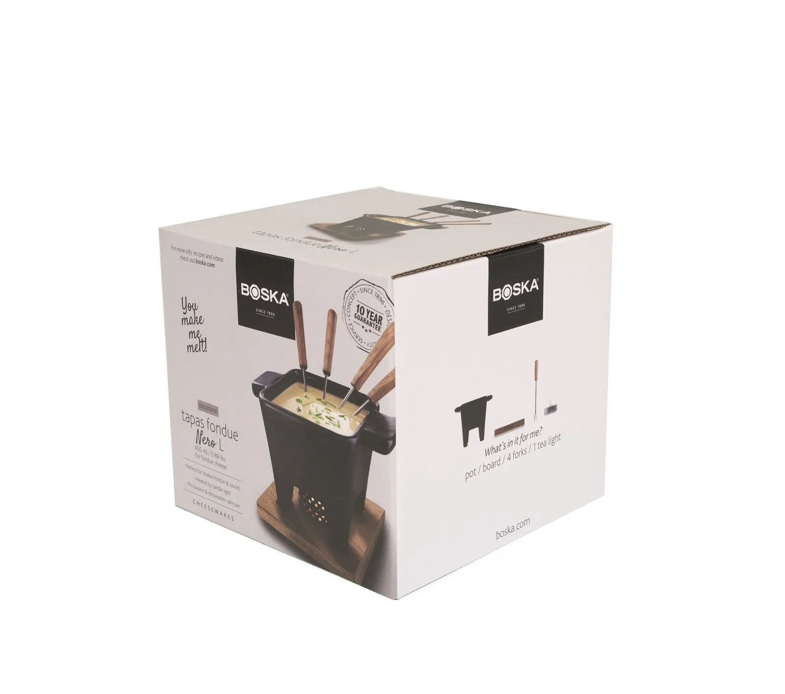 Boska Tapas Fondue Nero L: Elegantes 400ml Set für Feinschmecker.