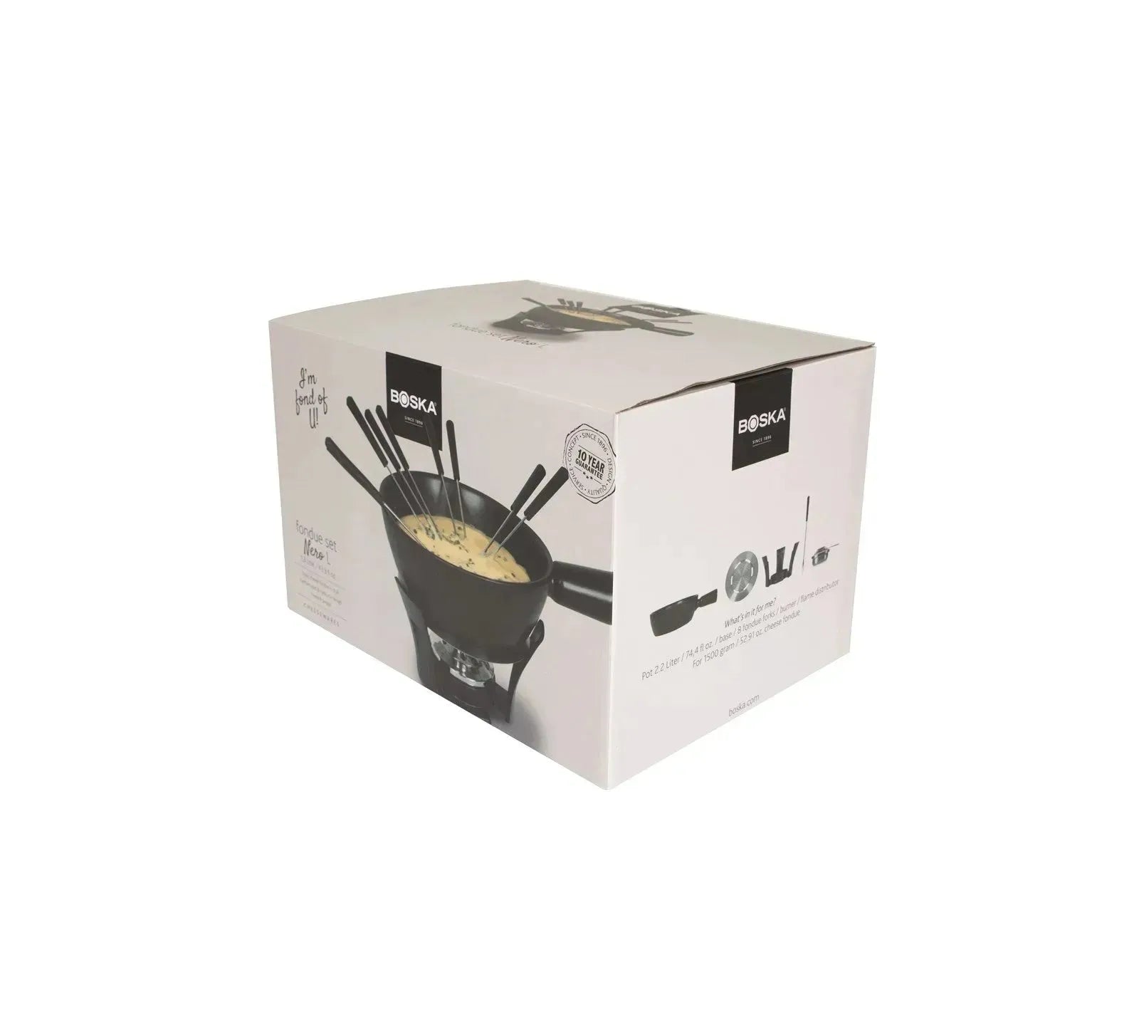 Fondue-Set Nero L, 2.2L - KAQTU Design