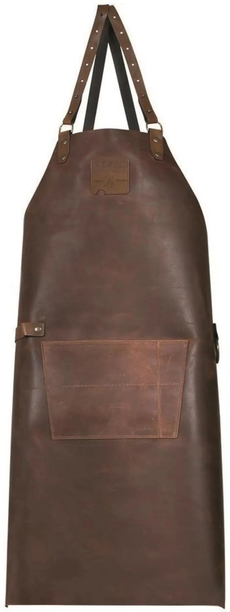 Elegante Mr. Smith Küchenschürze aus Leder, Cross-body-Design, bietet Bewegungsfreiheit und Schutz, pflegeleicht, von Boska.