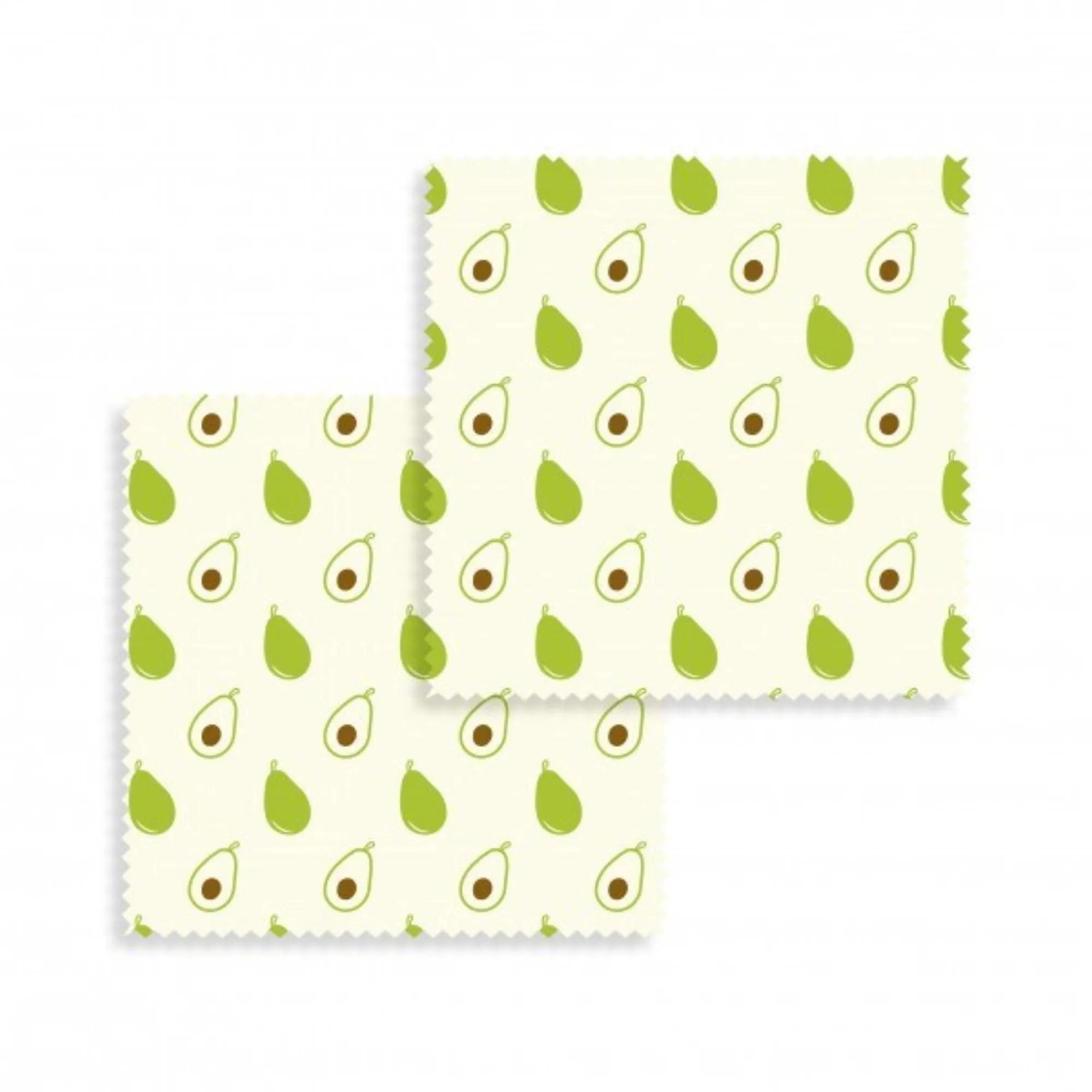 2er Set Bienenwachs Wraps  Avocado 20x20cm, Küchenhelfer, KAQTU Design