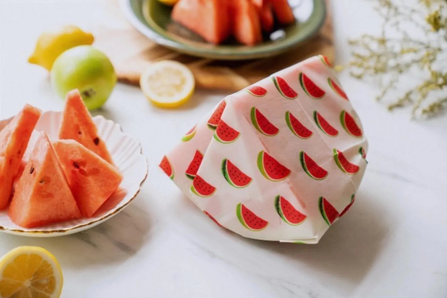 Bienenwachs Wraps 1er Wassermelone 35x35cm