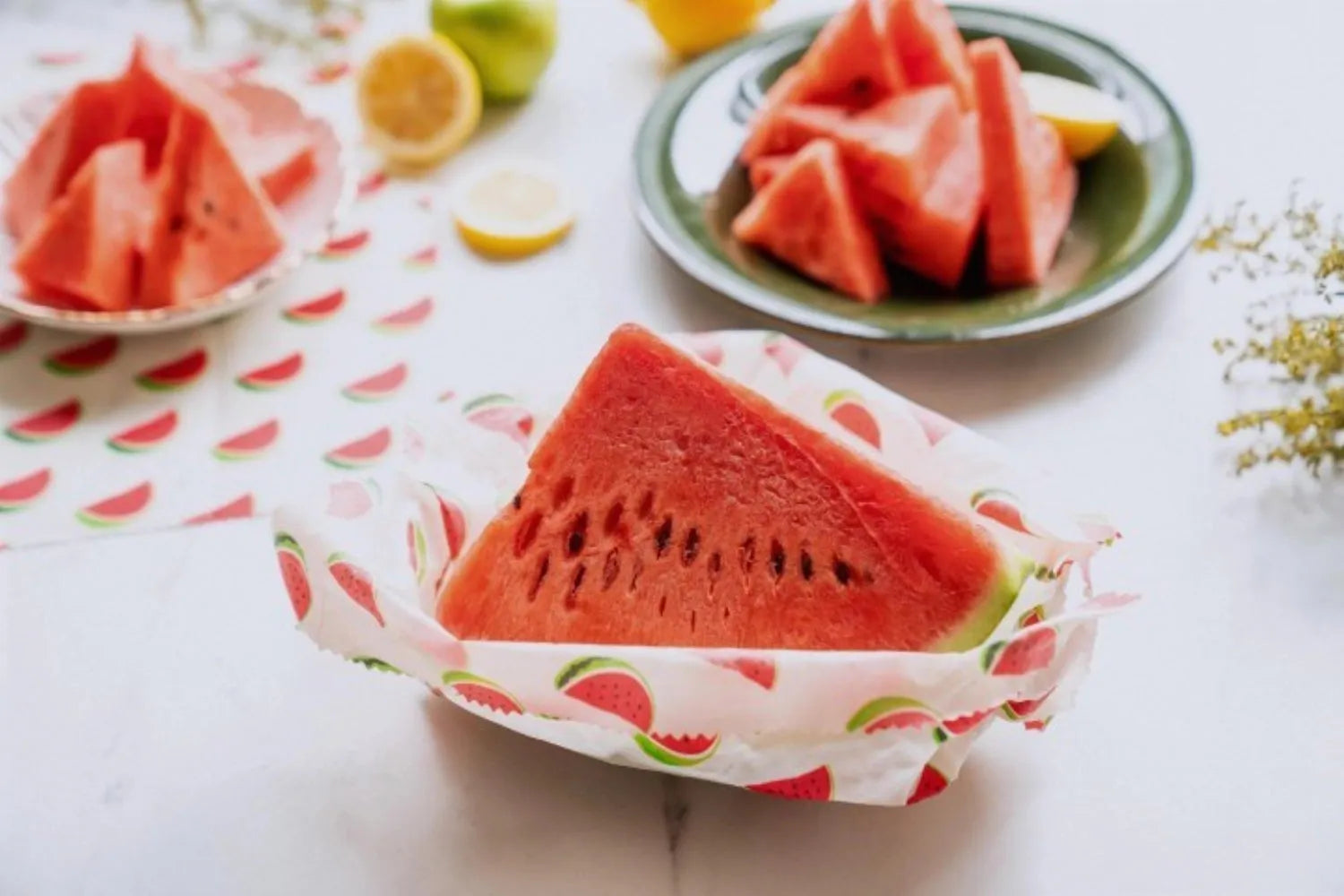 Bienenwachs Wraps 1er Wassermelone 35x35cm