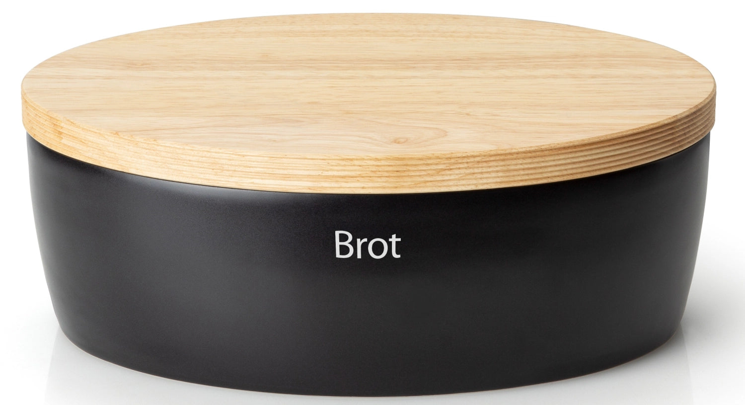 Keramik Brottopf oval, schwarz, 36x23xH13,5cm - KAQTU Design