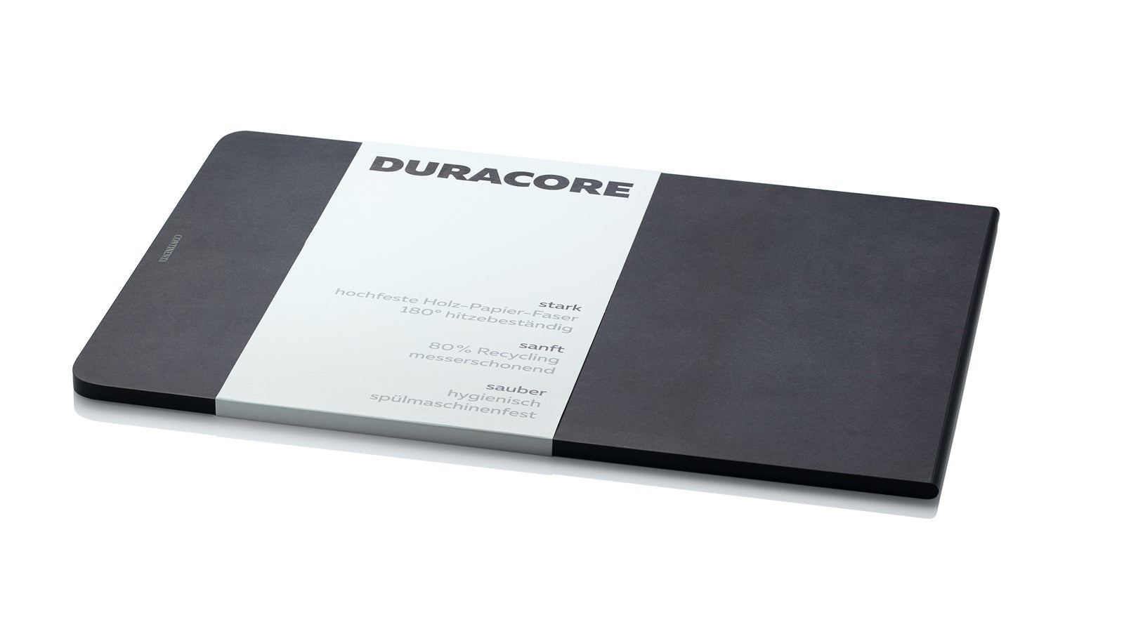 Duracore Schneidebrett, schwarz,23.5x16x0.7cm - KAQTU Design