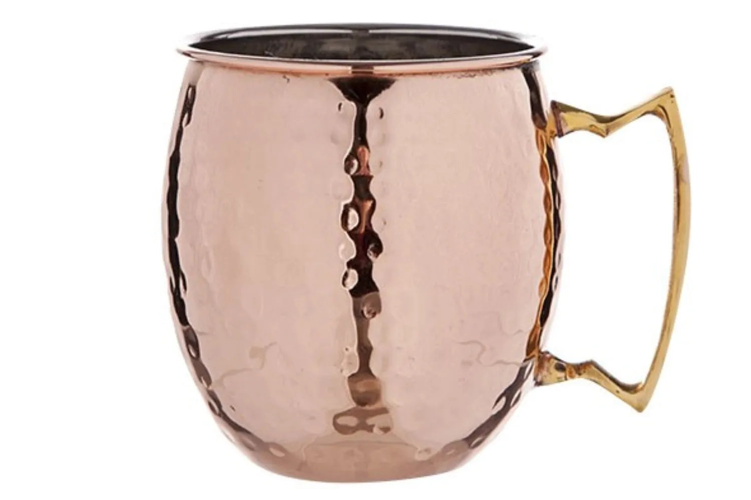 Eleganter Moscow Mule Becher von Cosy & Trendy, gehämmertes Glas, 8.5x10cm, 45cl, ideal für Cocktails, robust und spülmaschinenfest.