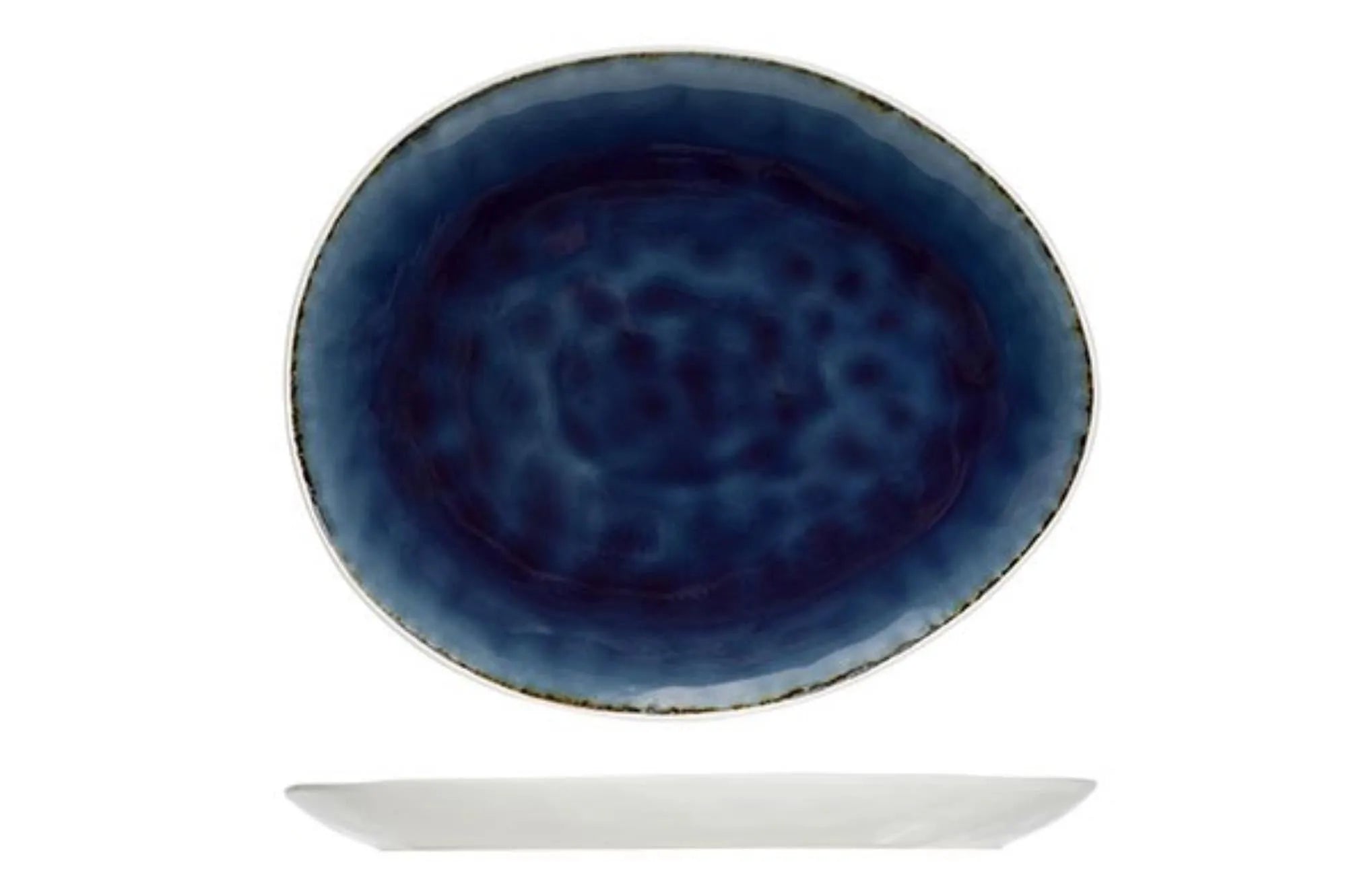 Spirit Blue Teller oval, 16.5x19.5 cm - KAQTU Design