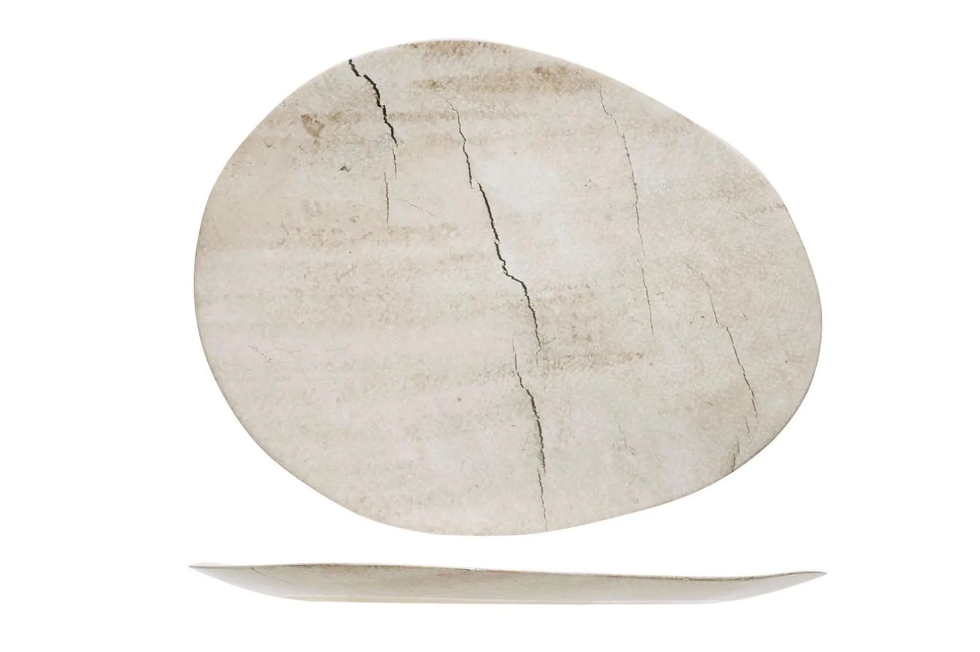 Lithos Teller oval, 27x21.2x1.6 cm - KAQTU Design