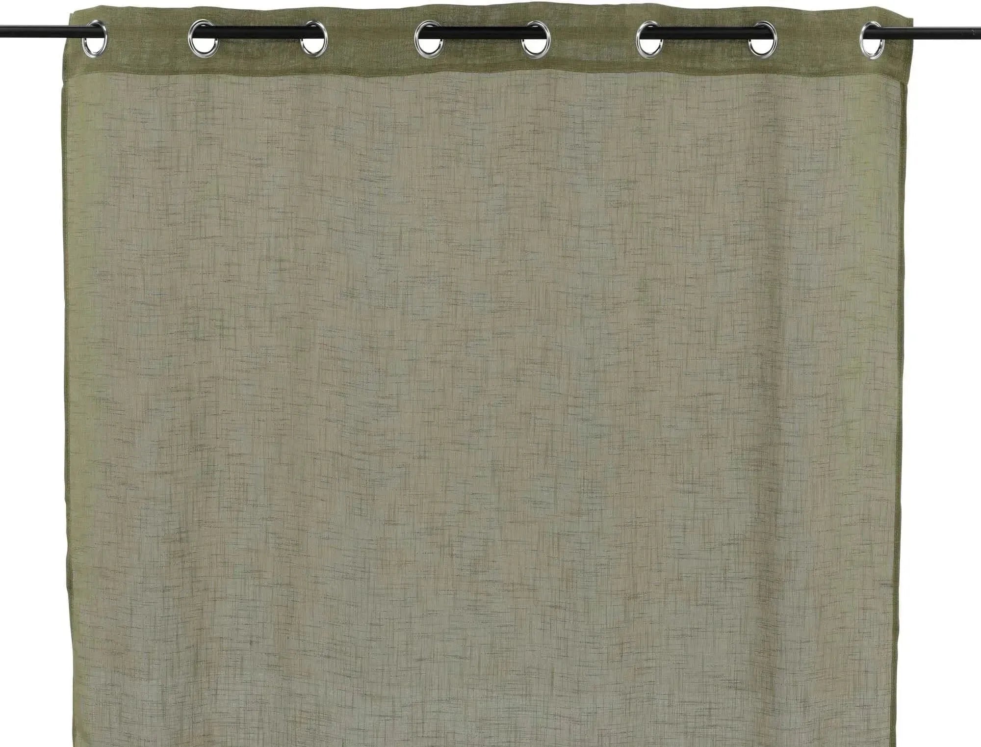 Kaya Vorhang 2er Pack in Beige: Langlebiges Polyester, 140x240 cm, einfache Ösenaufhängung, ideal für Wohn- und Schlafzimmer.