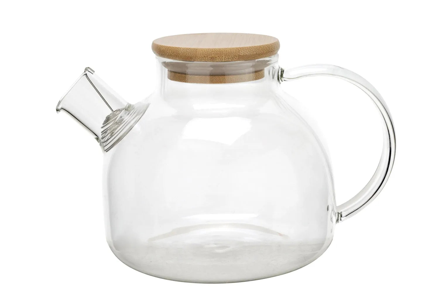 Elegante 800ml Teekanne aus hitzebeständigem Borosilikatglas, ideal für Tee und Kräutermischungen. Spülmaschinenfest und stilvoll.