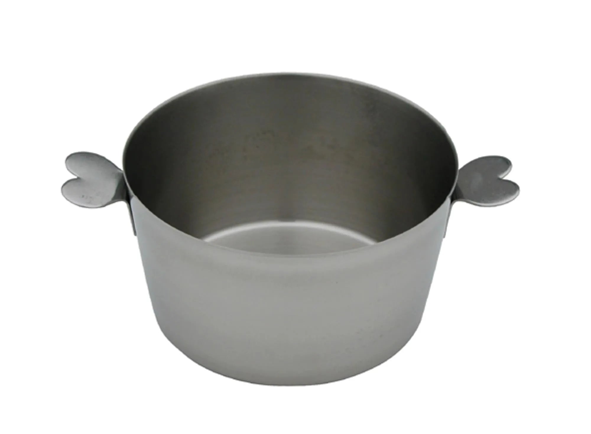 Elegante Edelstahl-Charlotten-Form (Ø 17,7 cm, H 10 cm) von de Buyer: Perfekt für kleine Portionen, gleichmäßige Wärmeverteilung, pflegeleicht.