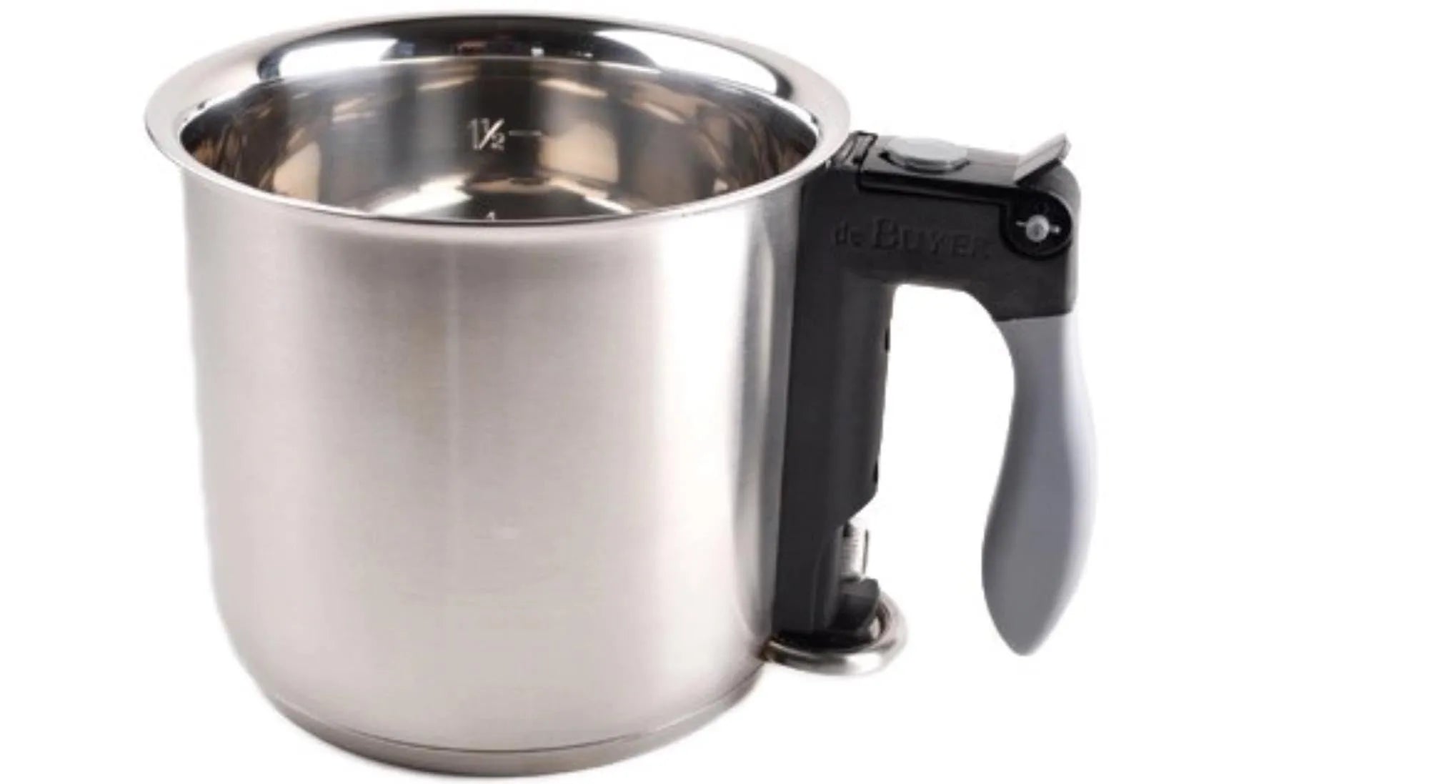 Doppelwandige Bain-Marie von de Buyer: 16cm, 1.5L, Edelstahl, gleichmäßige Wärme, ergonomischer Griff, spülmaschinenfest.