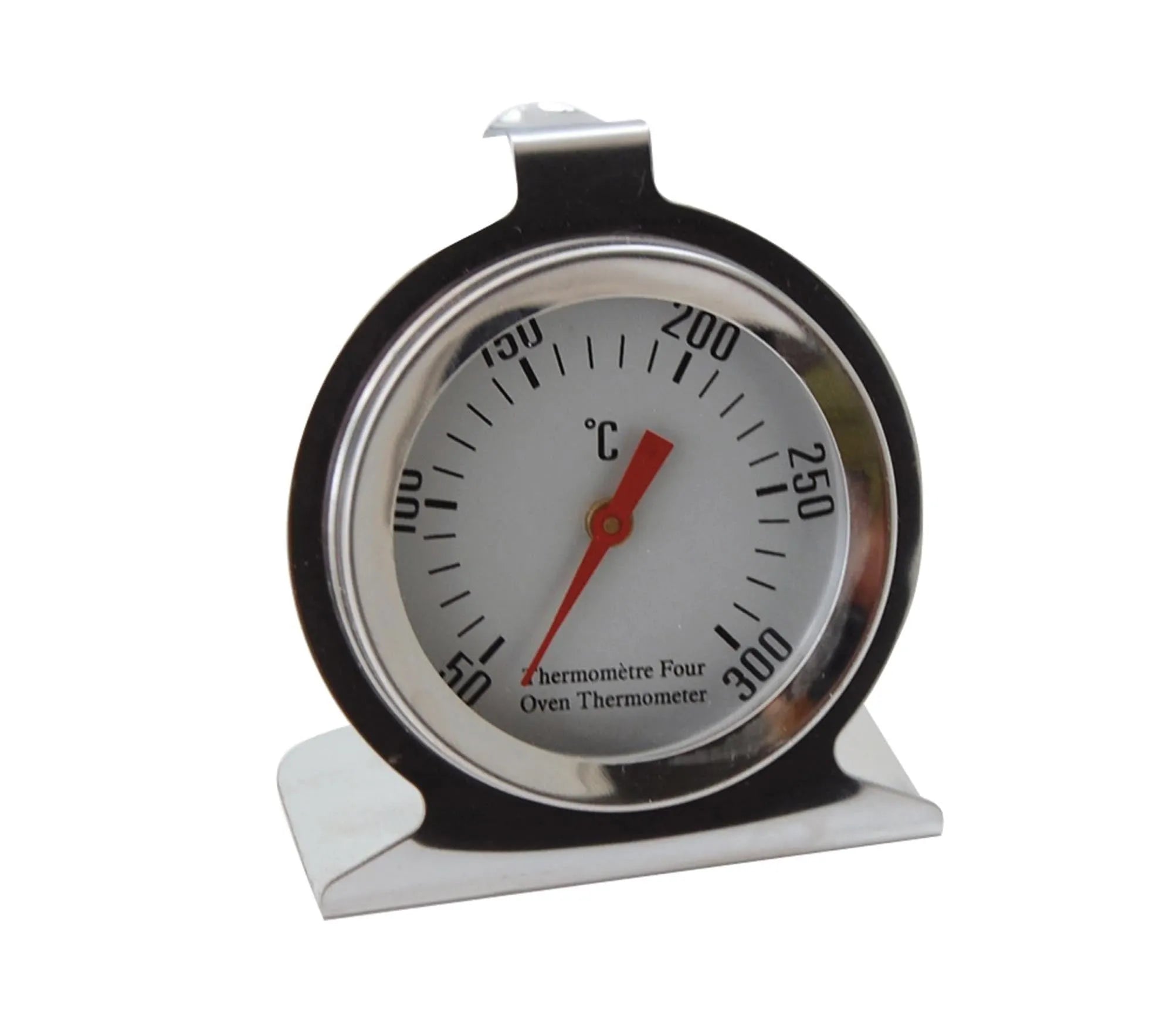 Präzises Ofenthermometer von de Buyer: +50 bis +300°C, aus rostfreiem Stahl, ideal für perfekte Garergebnisse.